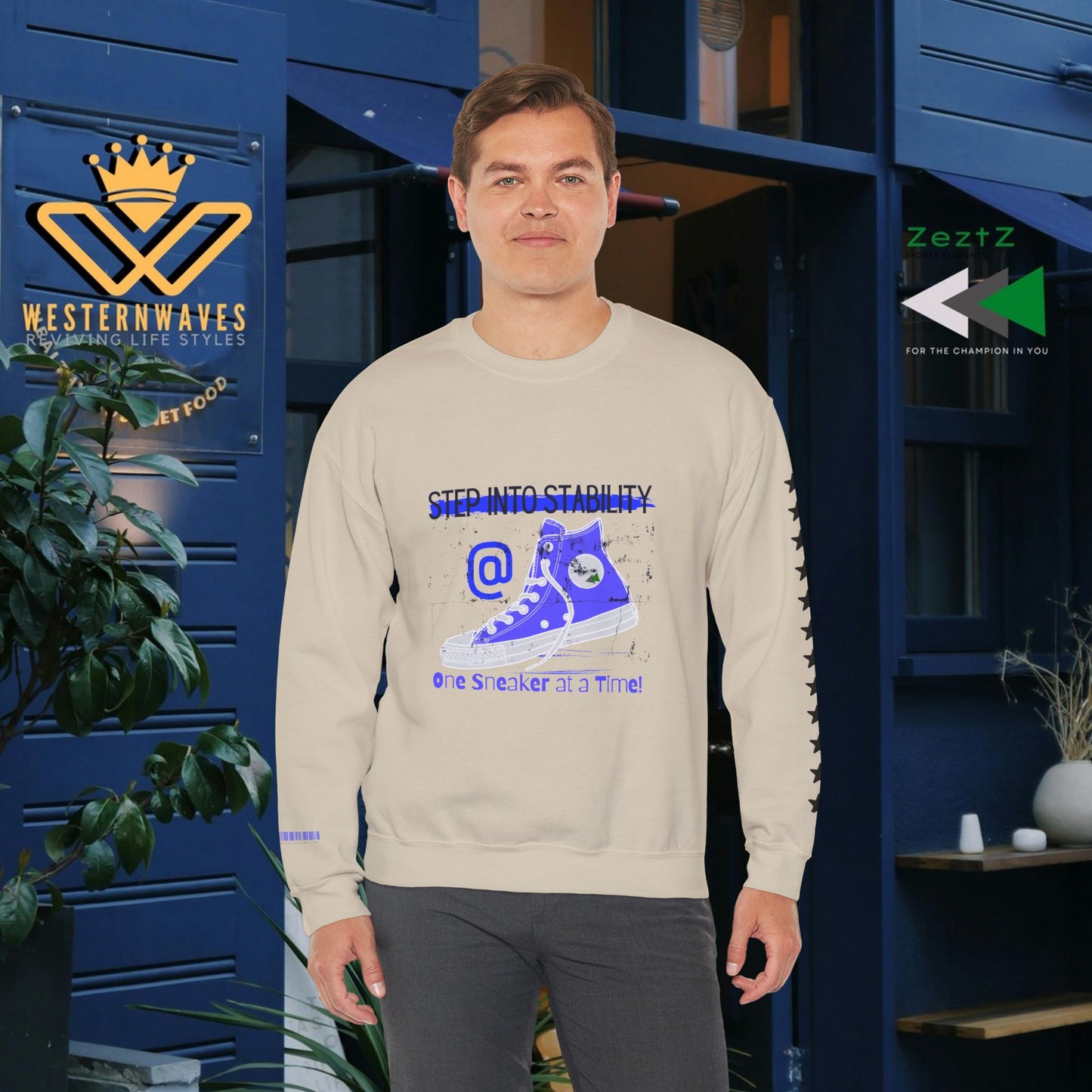 Unisex Heavy Blend™ Crewneck Sweatshirt_ N3+ Series UHBCSS PT2WW031_ Limited Edition Pure Luxury By WesternWaves: