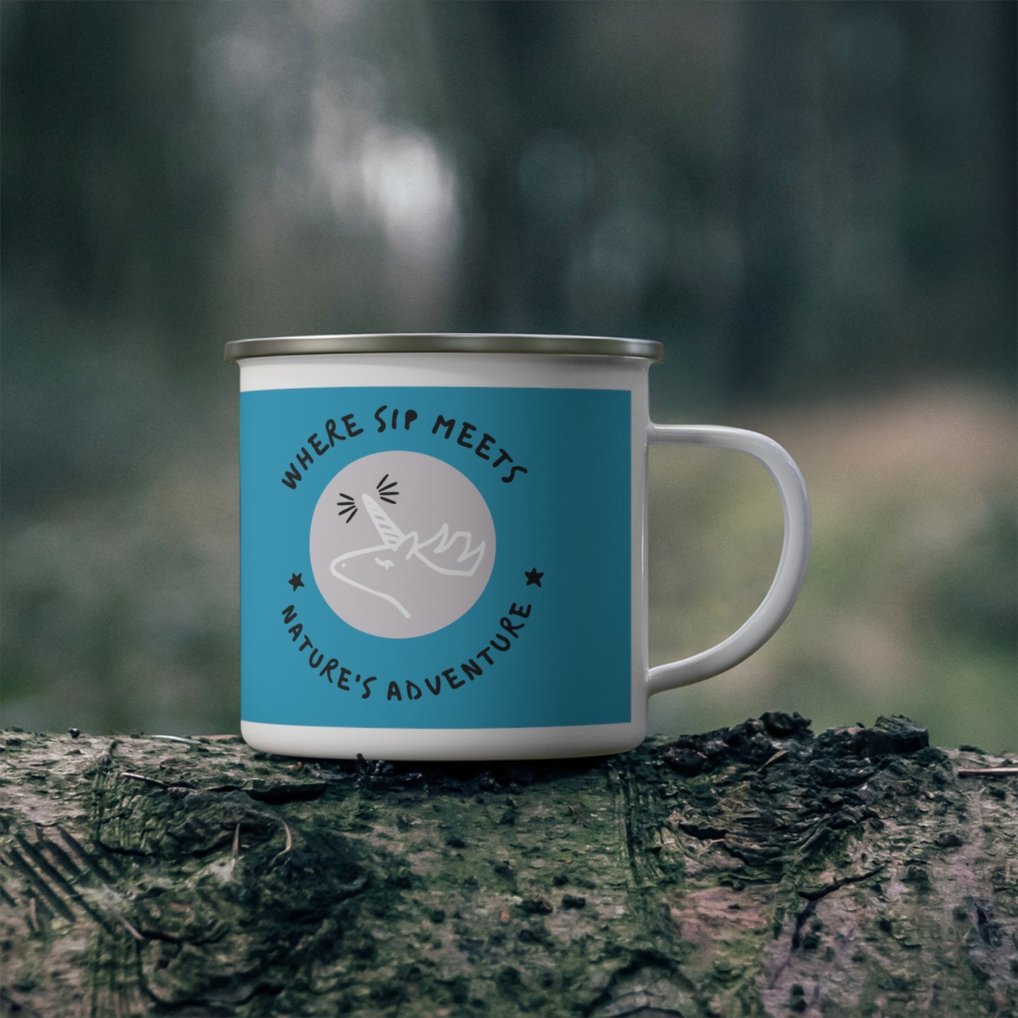 Enamel Camping Mug_ N3+ Series ECMUG PT2WW001_ Limted Edition by WesternWaves: