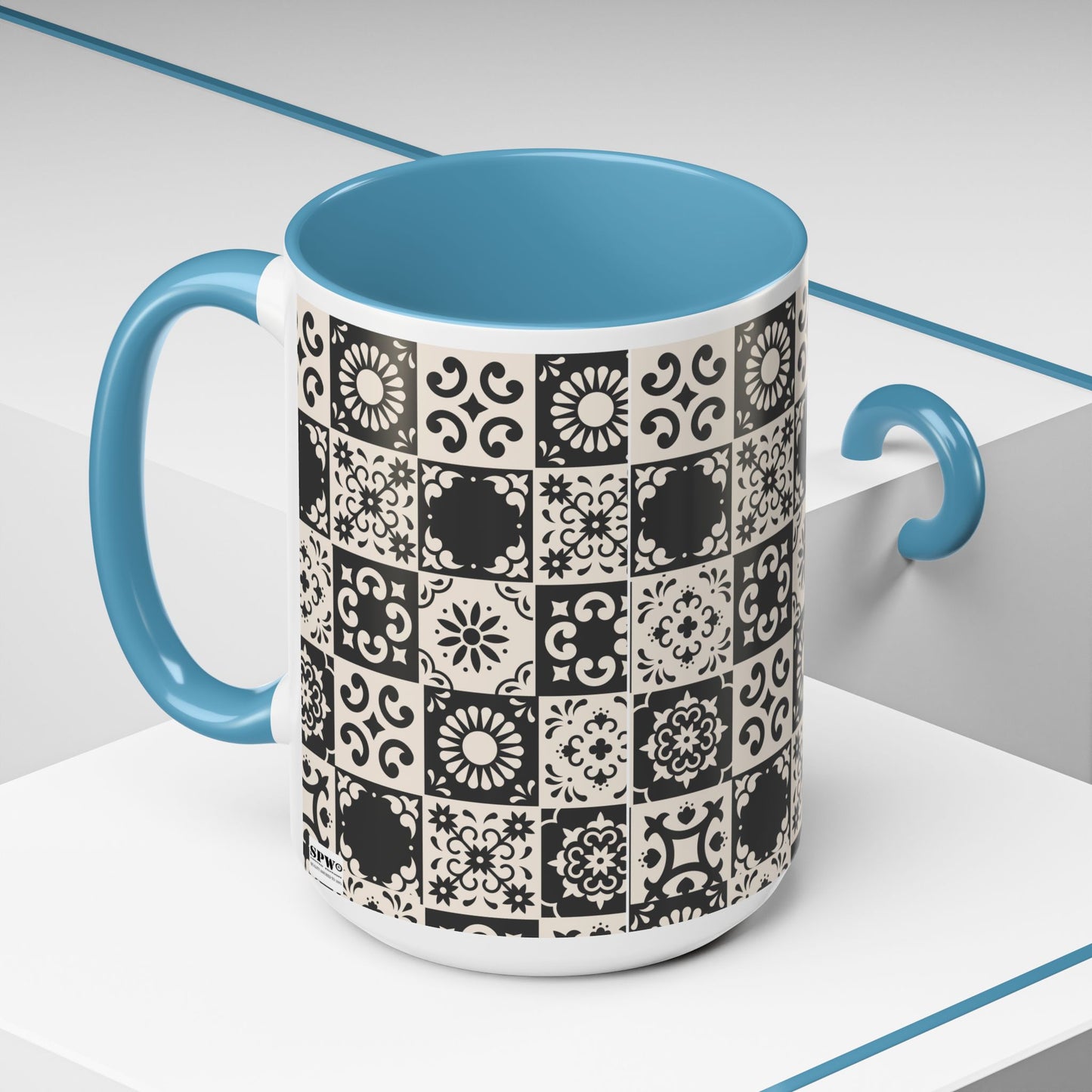 Accent Coffee Mug (11, 15oz)_ N+ Series ACMUG PT2WW004_ Limited Edition Mug by WesternWaves