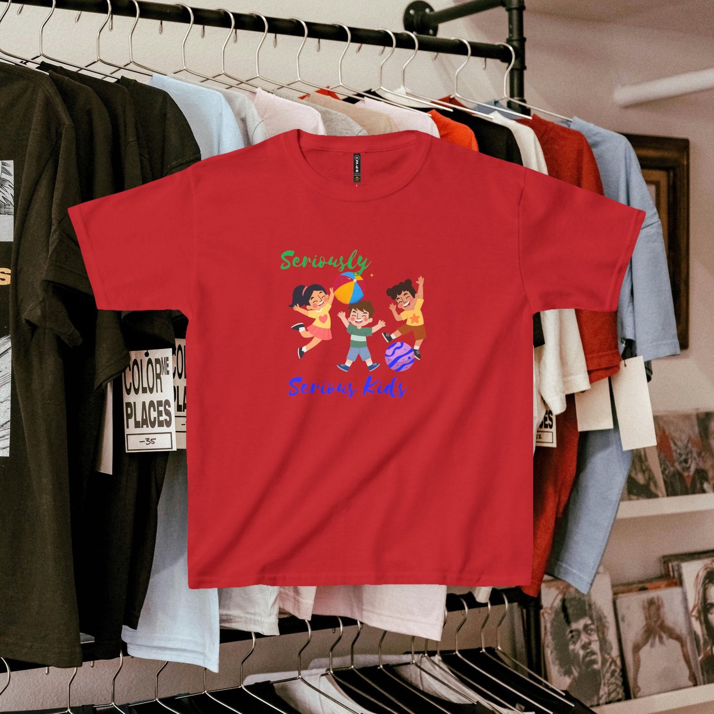 Kids Heavy Cotton™ Tee_ N3+ Series KHCT PT2WW001_ Limited Edition Durable Comfort for Every Adventure by WesternWaves: