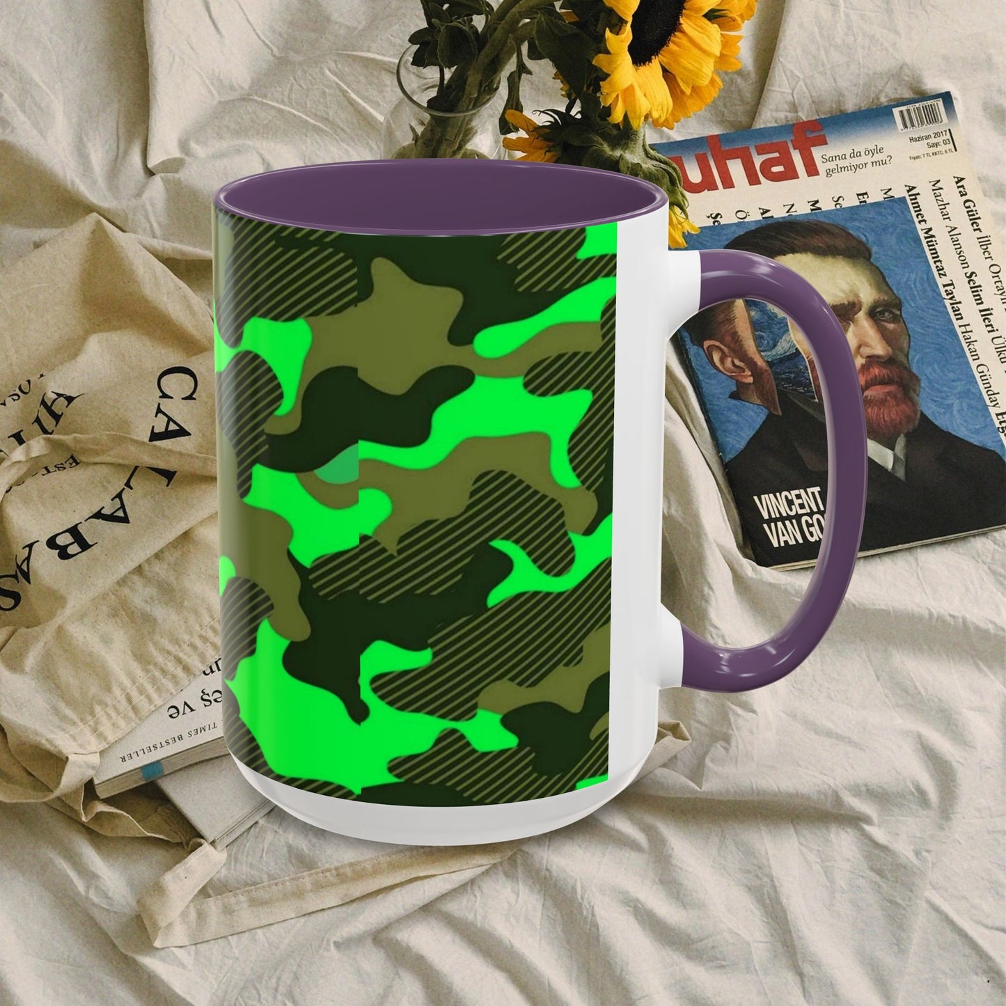 Accent Coffee Mug (11, 15oz)_ N2 Series ACMUG PT2WW004_ Limited Edition Mug by WesternWaves: