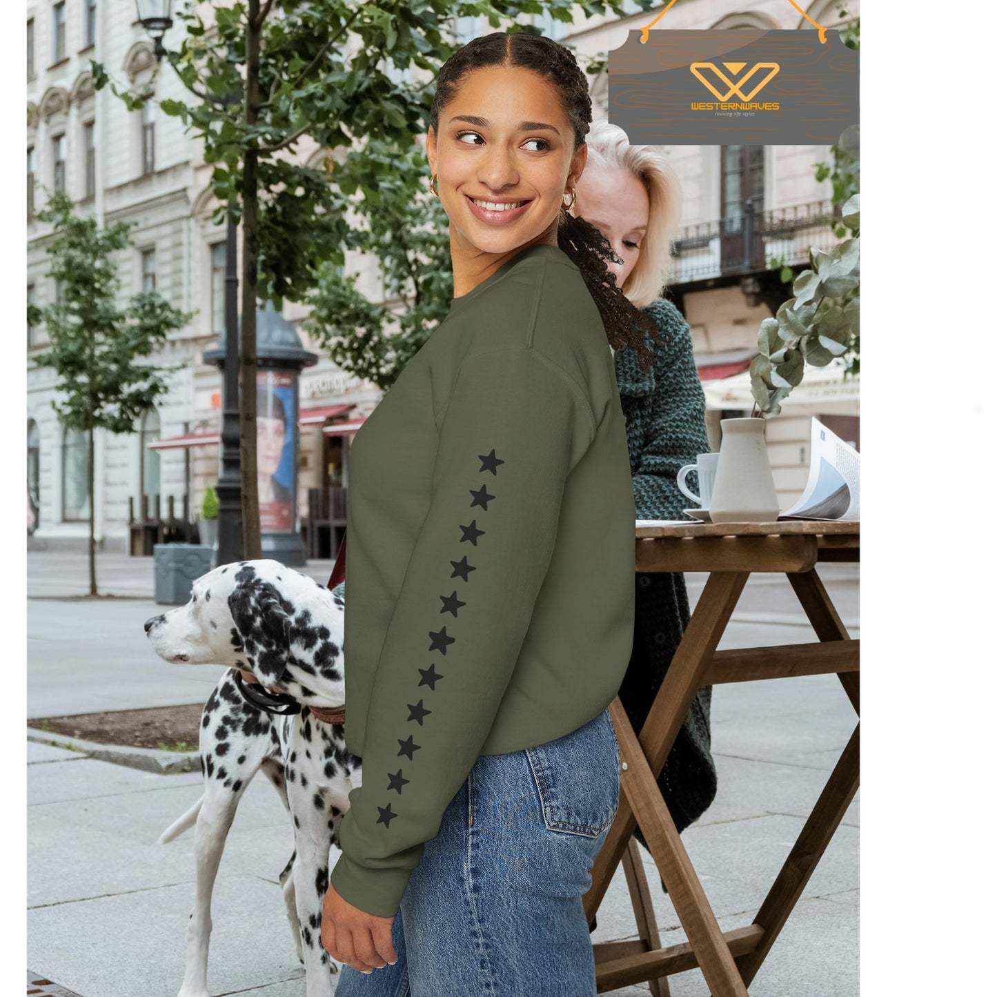 Unisex Heavy Blend™ Crewneck Sweatshirt_ N3+ Series UHBCSS PT2WW032_ Limited Edition Pure Luxury By WesternWaves: