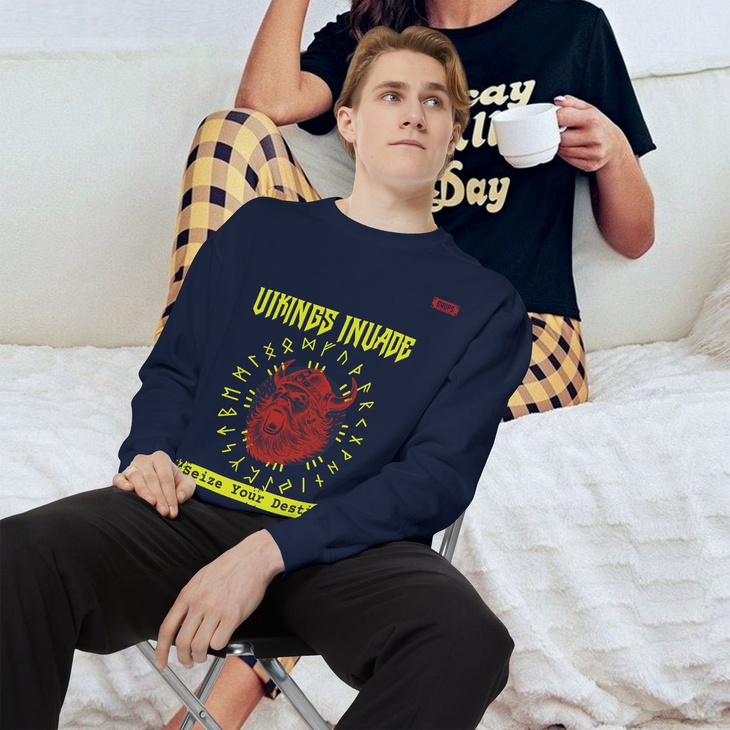 Unisex Garment-dyed Sweatshirt_ Series UWD 063_ Limited Edition Cozy Apparel for Adventurers by WesternWaves:
