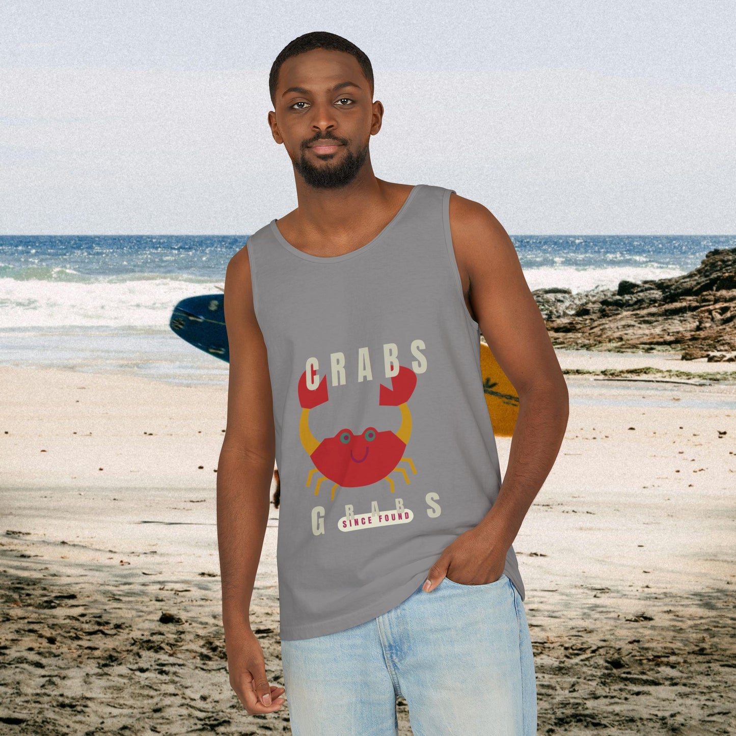 Unisex Garment-Dyed Tank Top_ N2+ Series USGDTT PT2WW012_ Limited Edition Comfort & Style by WesternWaves: