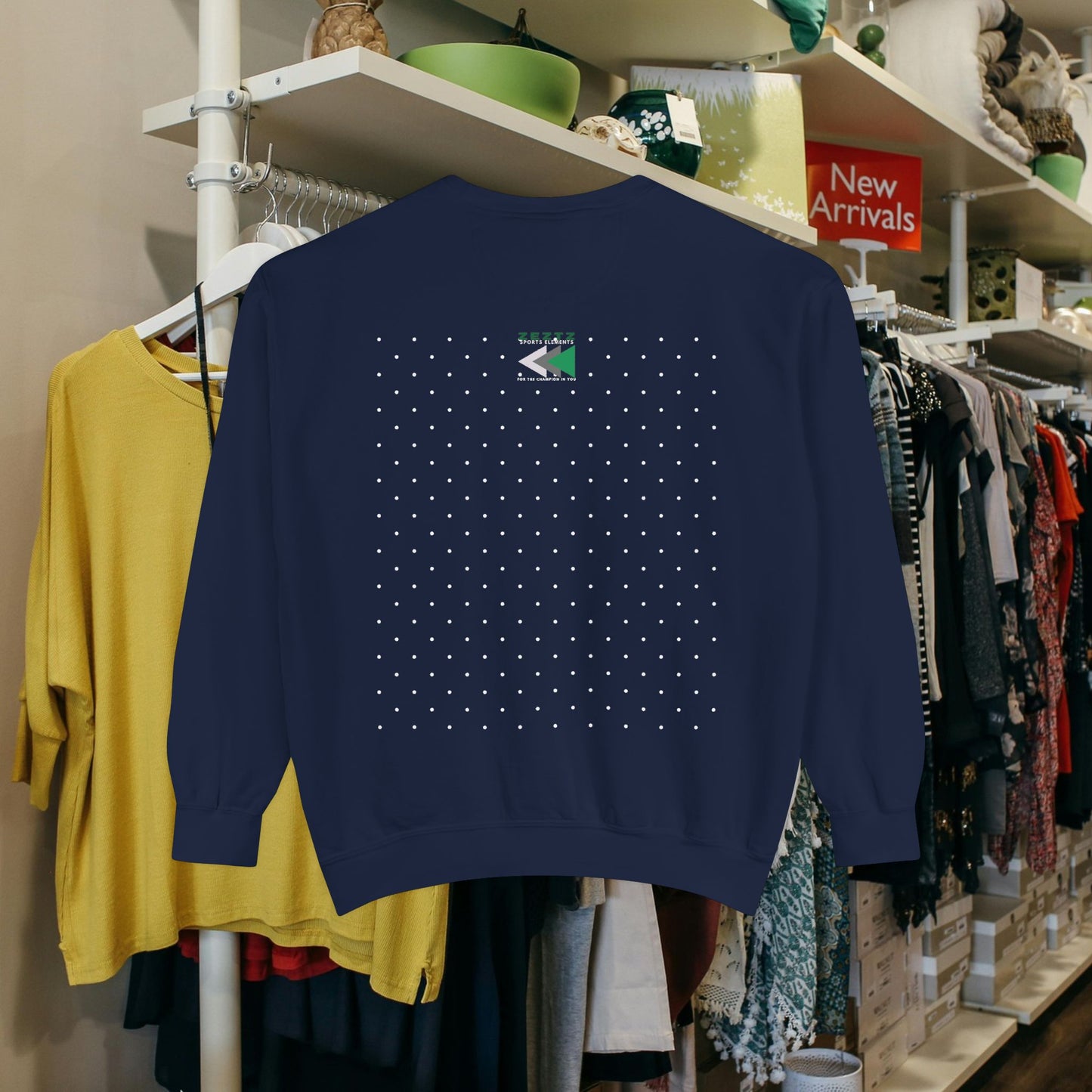 Unisex Garment-Dyed Sweatshirt_ N2 Series USGDSS PT2WW001_ Limited Edition Masterpiece of ‘ZeztZ’ Sports Brand Luxury & Casual Comfort by WesternWaves: