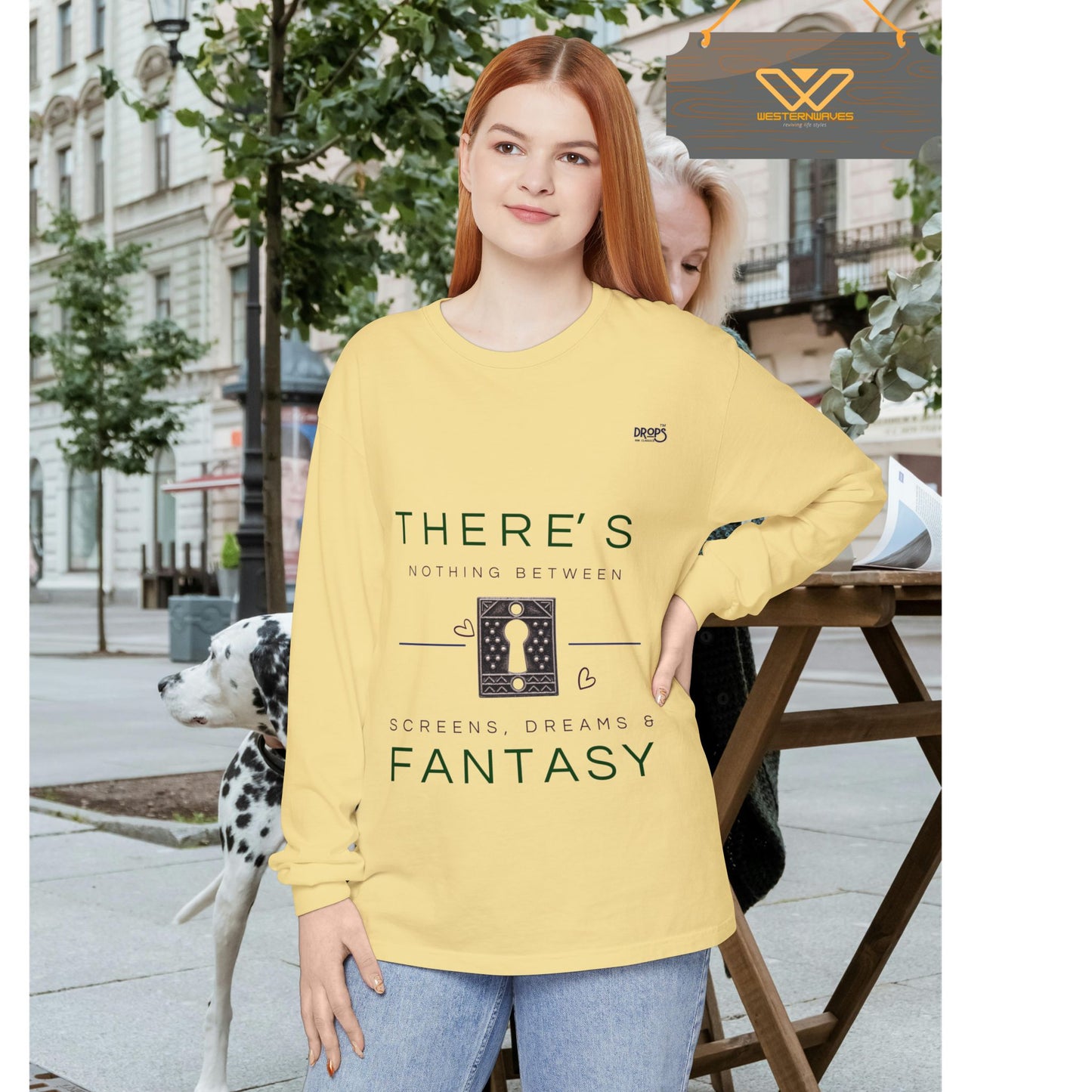 Unisex Long Sleeve T-Shirt_ N7+ Series USLSTSHIRT PT2WW001_ Limited Edition Trendy Vibes by WesternWaves: