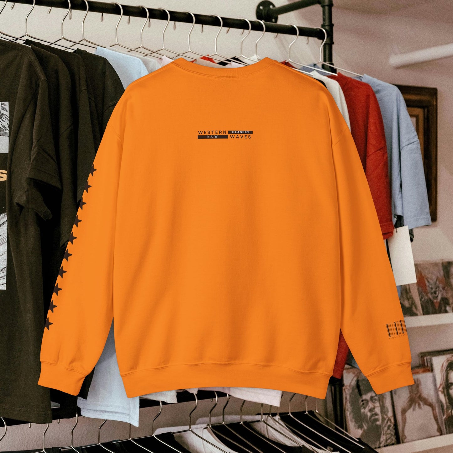 Unisex Heavy Blend™ Crewneck Sweatshirt_ N+ Series UHBCSS PT2WW025_ Limited Edition by WesternWaves: