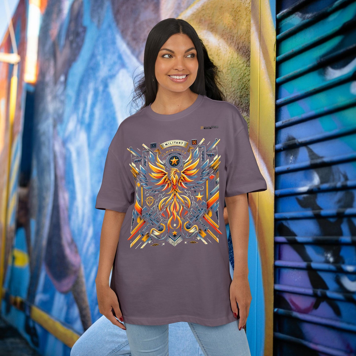 Unisex Heavy Oversize Tee_ Series N8 USHOSTEE PT2WW001_ Limited Edition Retro Casual Streetwear by WesternWaves: