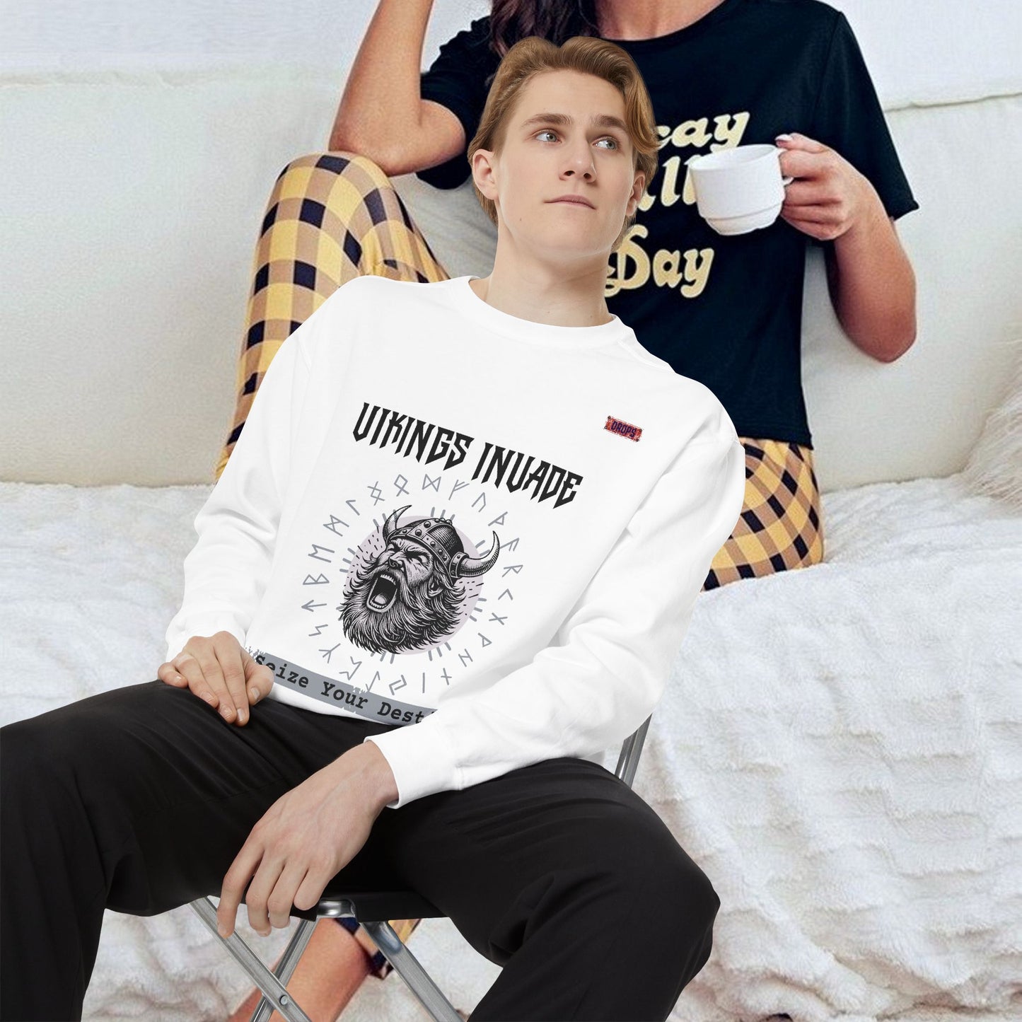 Unisex Garment-dyed Sweatshirt_ Series UWD 063_ Limited Edition Cozy Apparel for Adventurers by WesternWaves: