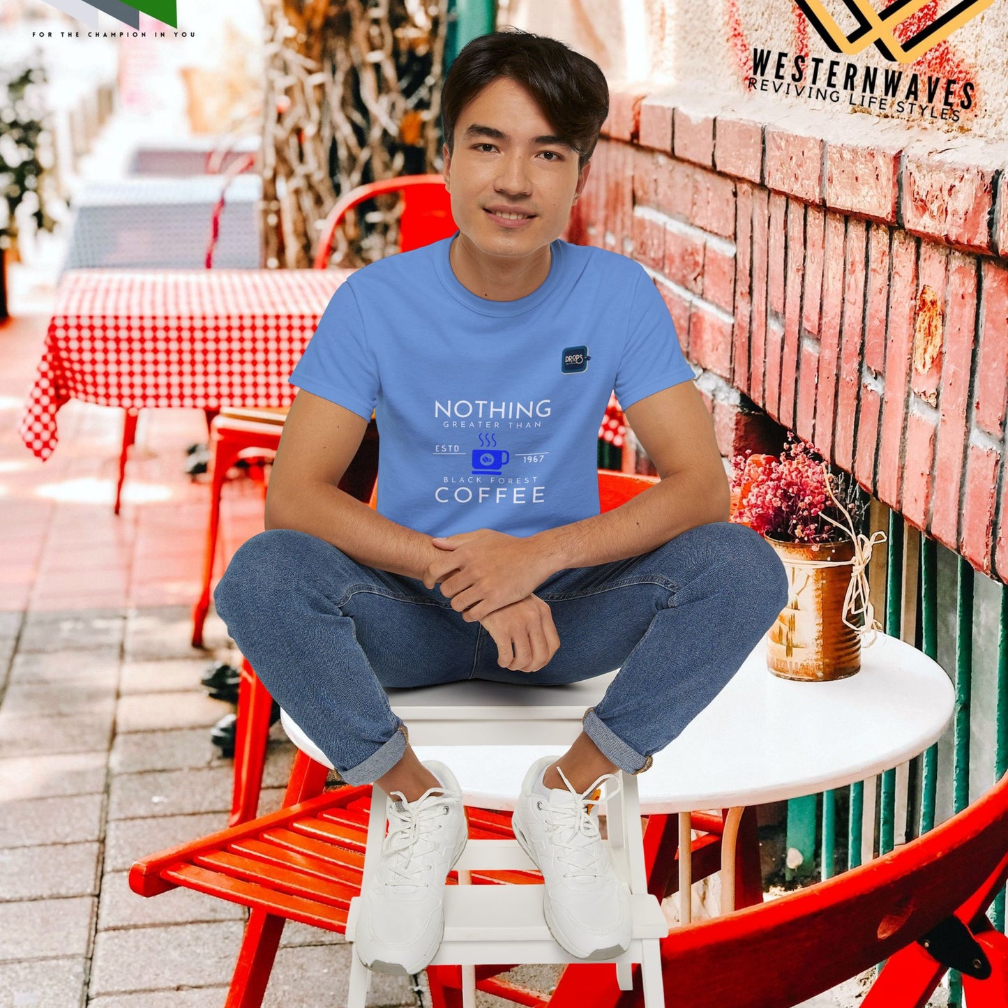 Unisex Ultra Cotton Tee_ Classic Comfort Unleashed_ N2+ Series USUCTEE PT2WW006_ Limited Edition Maximum Comfort & Style by WesternWaves: