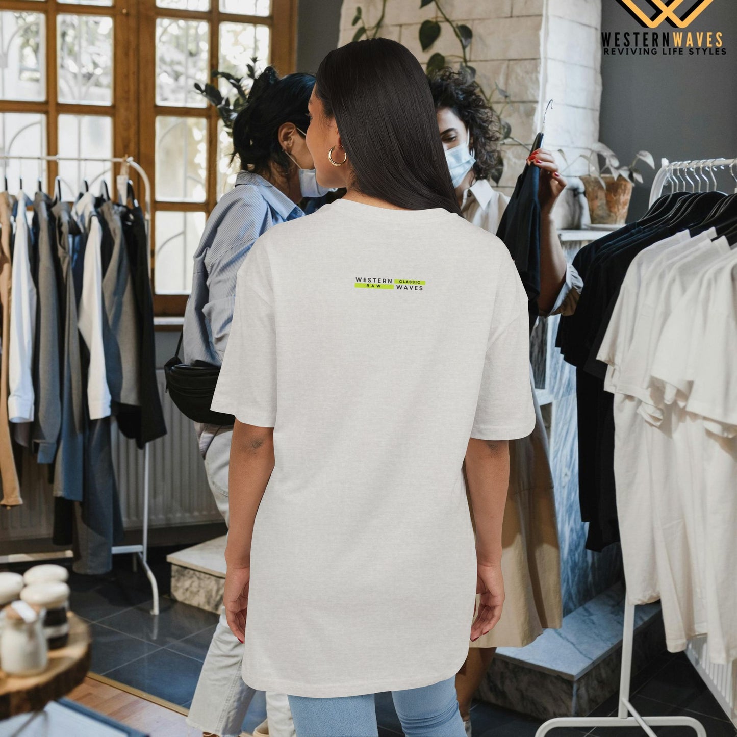 Unisex Heavy Oversize Tee_ N5+ Series USHOSTEE PT2WW001_ Limited Edition Soft Yet Strudy Feel Tee by WesternWaves: