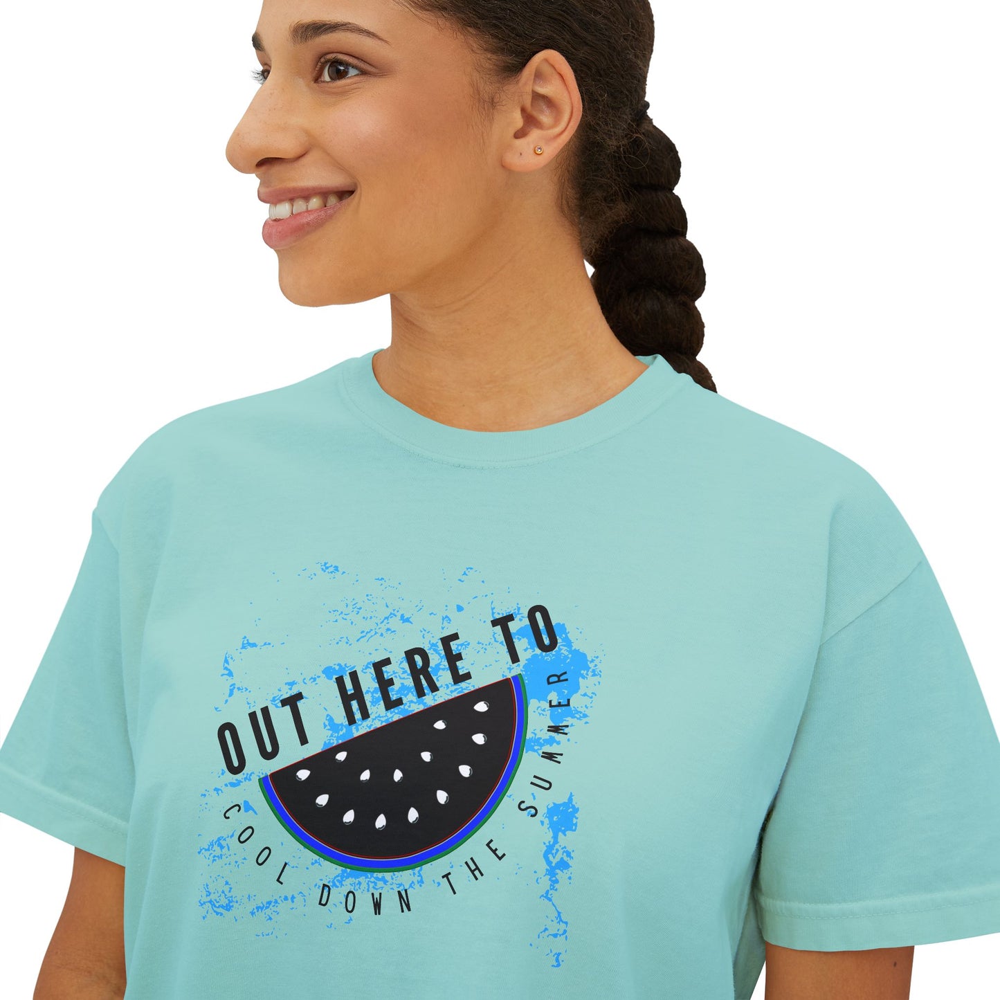 Women's Boxy Tee – N Series WBTEE PT2WW003_ limited edition Ethical Cotton Comfort by WesternWaves: