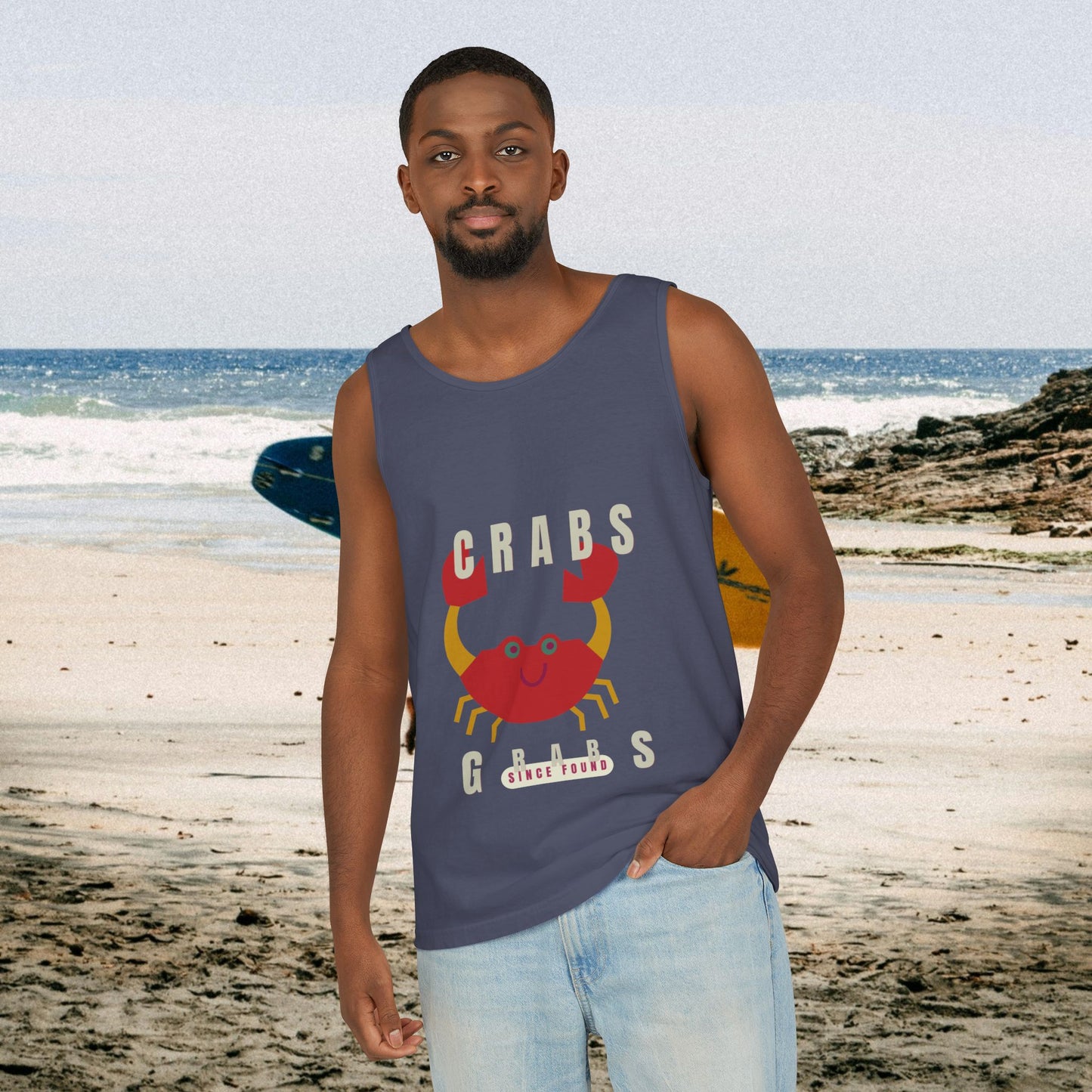Unisex Garment-Dyed Tank Top_ N2+ Series USGDTT PT2WW012_ Limited Edition Comfort & Style by WesternWaves: