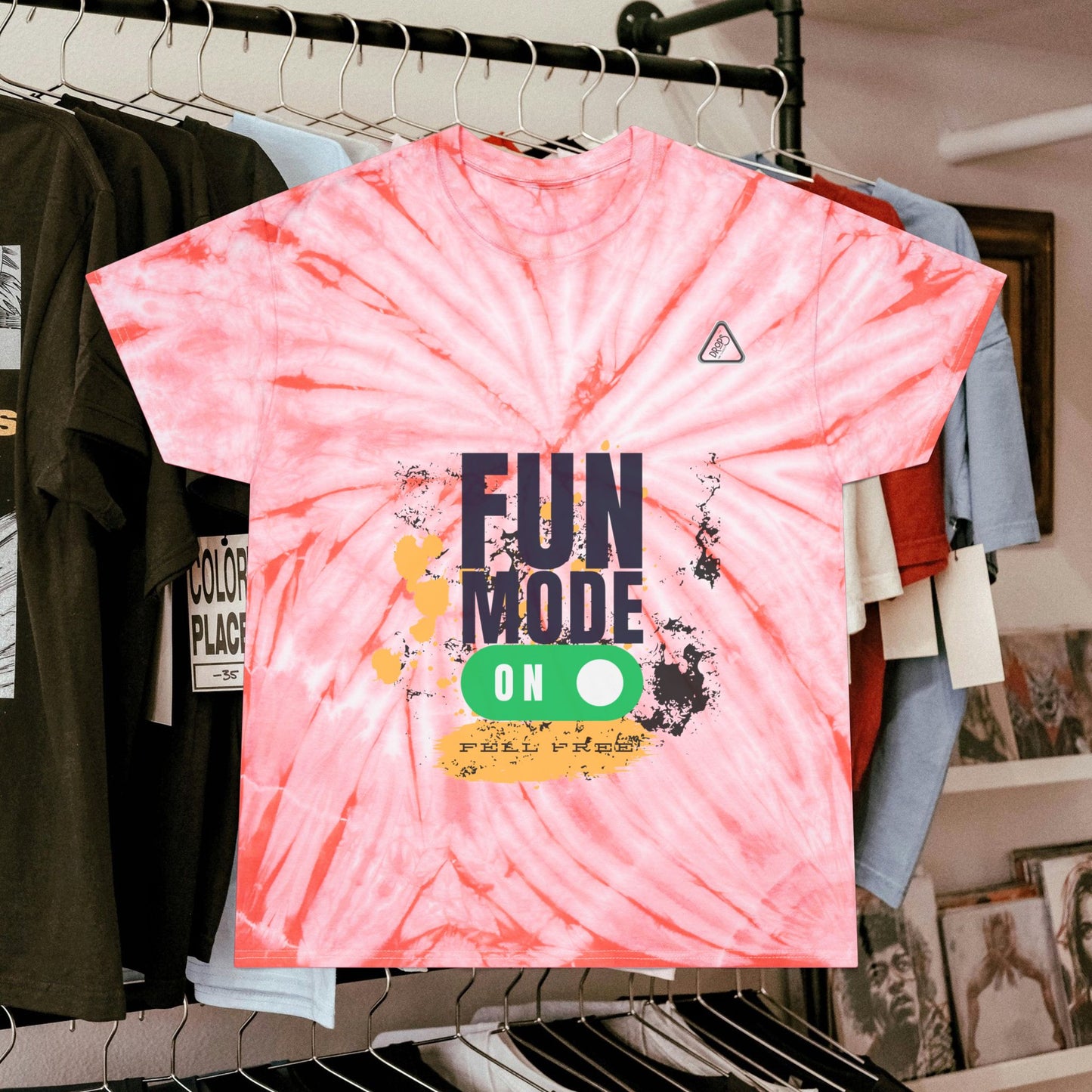 Tie-Dye Tee, Cyclone_ N2 Series T&DTEE PT2WW002_ Retro Style Limited Edition by WesternWaves: