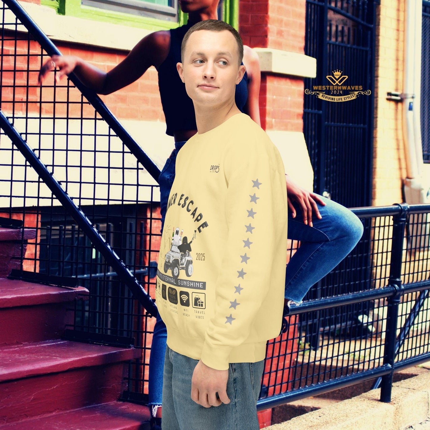 Unisex Summer Escape Crewneck Sweatshirt - Cruise into Eternal Sunshine_ 10 May 2025_ 001