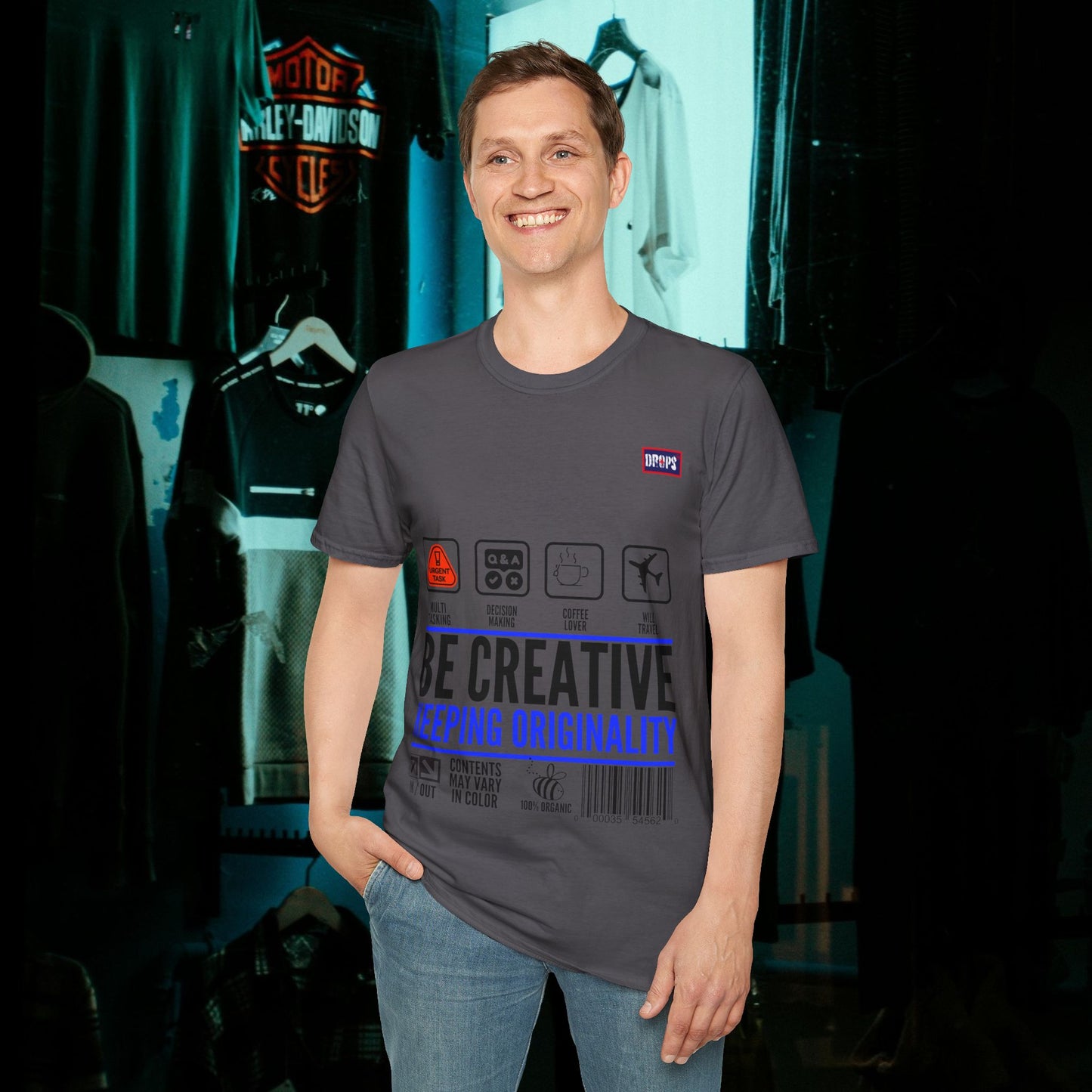 Unisex Softstyle T-Shirt_ N2+ Series USSTS FT2WW007_ Redefine Relaxation Limited Edition by WesternWaves: