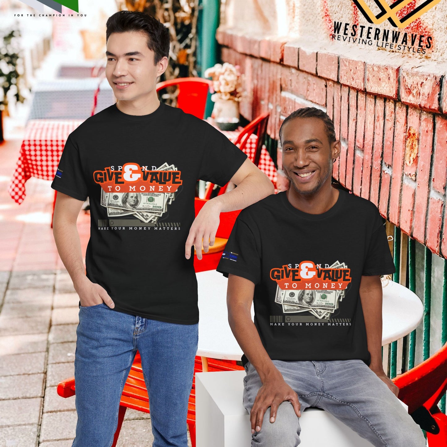 Unisex Heavy Cotton Tee_ Crafted from premium 100% cotton_ N3+ Series UHCT PT2WW013_ Limited Edition Maximum Comfort by WesternWaves: