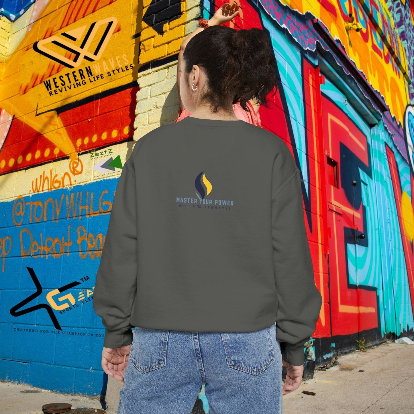 Unisex Garment-Dyed Sweatshirt_ N3+ Series SPW UGDSS PT2WW003_WesternWaves Limited Edition
