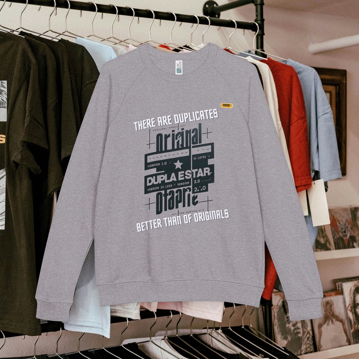 Unisex French Terry Raglan Crewneck_ 22 June 2025_ Limited Edition Casual Style by WesternWaves: