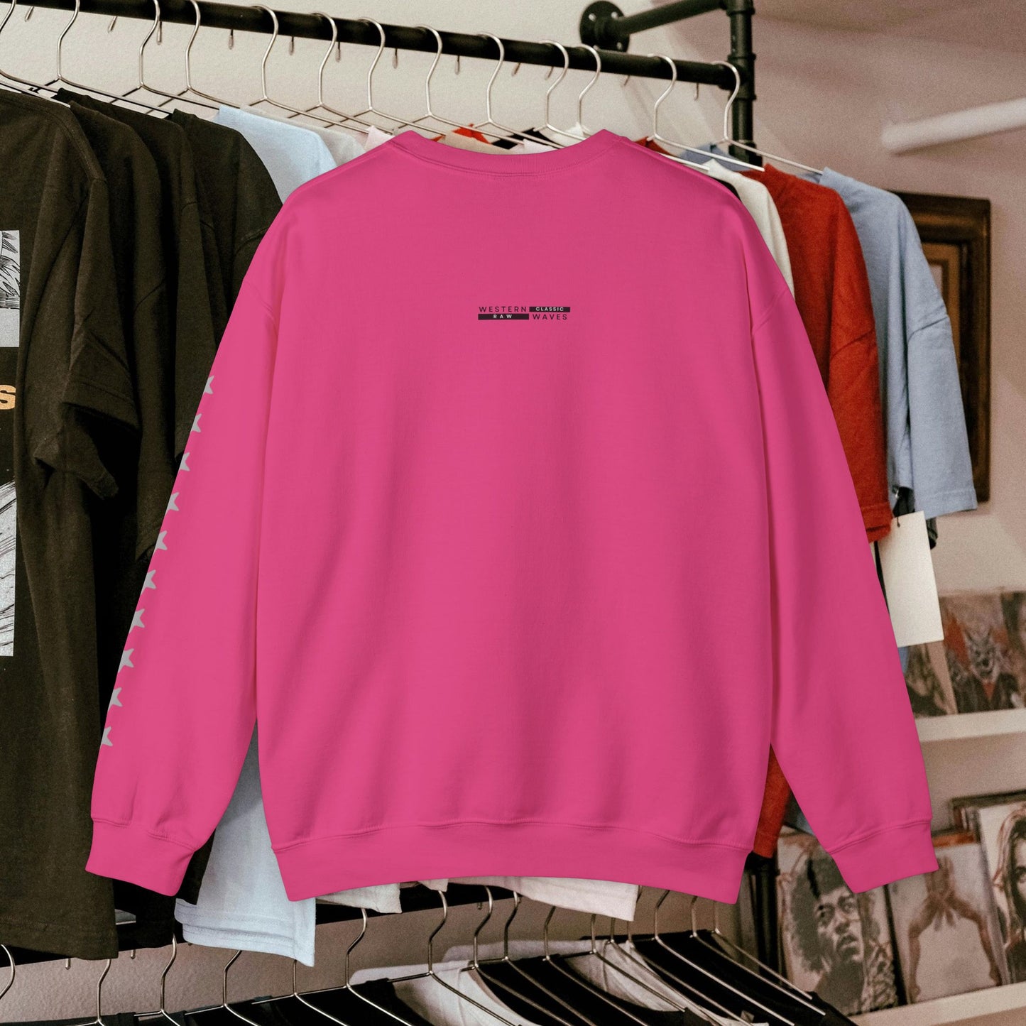 Unisex Heavy Blend™ Crewneck Sweatshirt_ N2 Series UHBCSS PT2WW004_ Limited Edition Pure Luxury by WesternWaves: