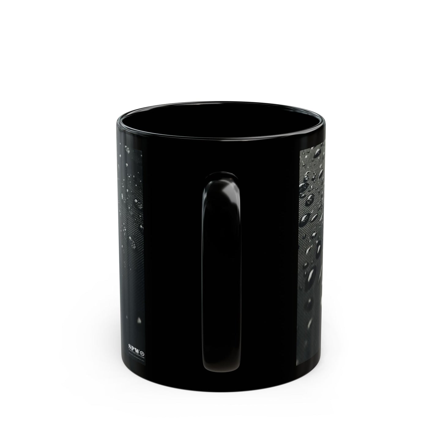 Black Mug (11oz, 15oz) _N2+ Series CBM PT2WW001_ Limited Edition Black Ceramic Mug, Where Style Meets Functionality by WesternWaves: