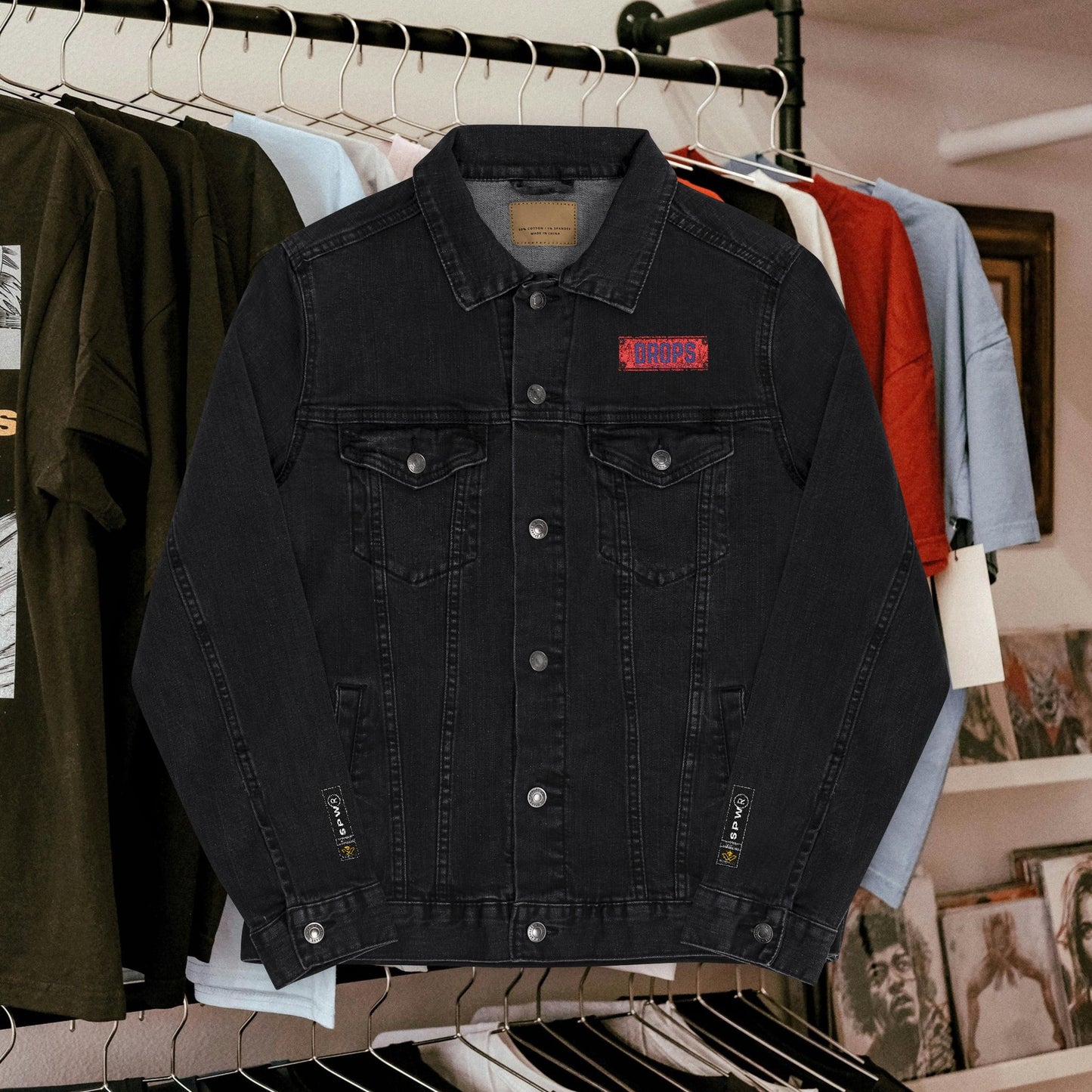 Unisex Denim Jacket_ N8* Series USDNIMJKT PT2WW001_ Limited Edition Trendy Denim Outerwear by WesternWaves: