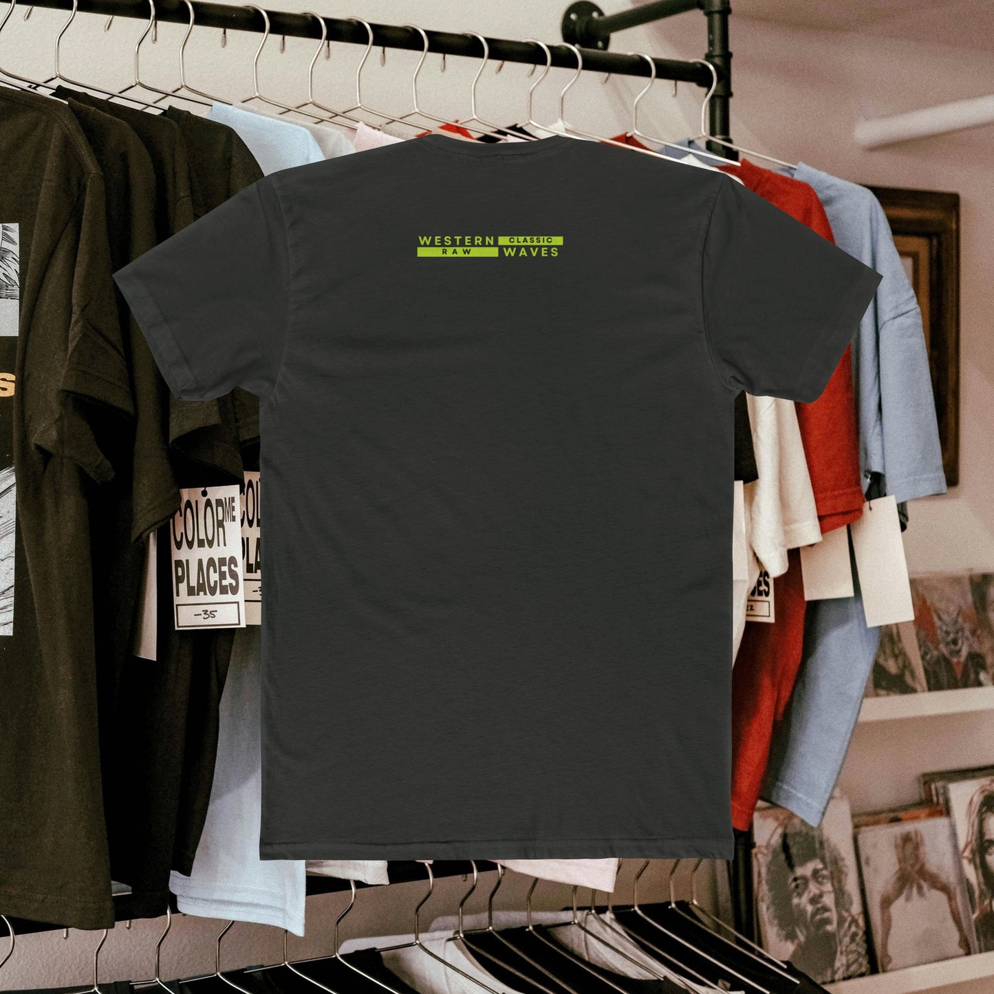 Unisex Cotton Crew Tee_ N3+ Series USCCTEE PT2WW004_ Limited Edition Workout & Everyday Routine Pleasure by WestenWaves: