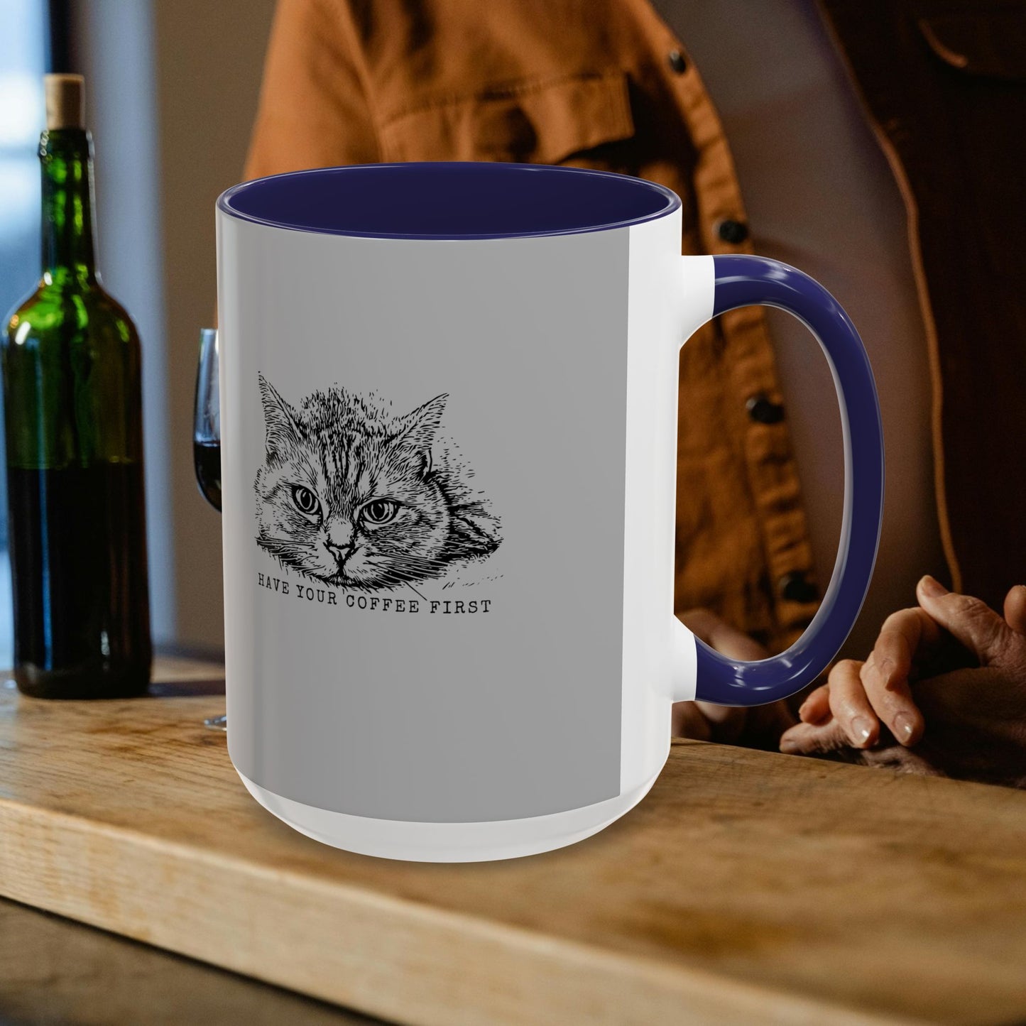 Accent Coffee Mug 11, 15oz_ N3+ Series ACM11OZ PT2WW015B_ Limited Edition Perfect Blend of Style by WesternWaves: