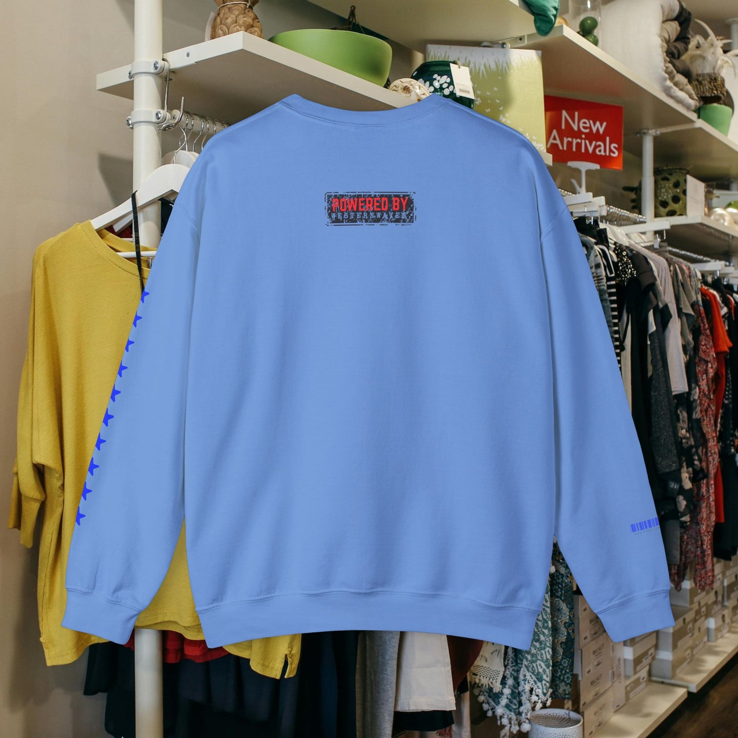 Unisex Heavy Blend™ Crewneck Sweatshirt_ N2 Sports Series UHBCSS PT2WW005_ Limited Edition ‘Zeztz’ Brand Sports Elements by WesternWaves: