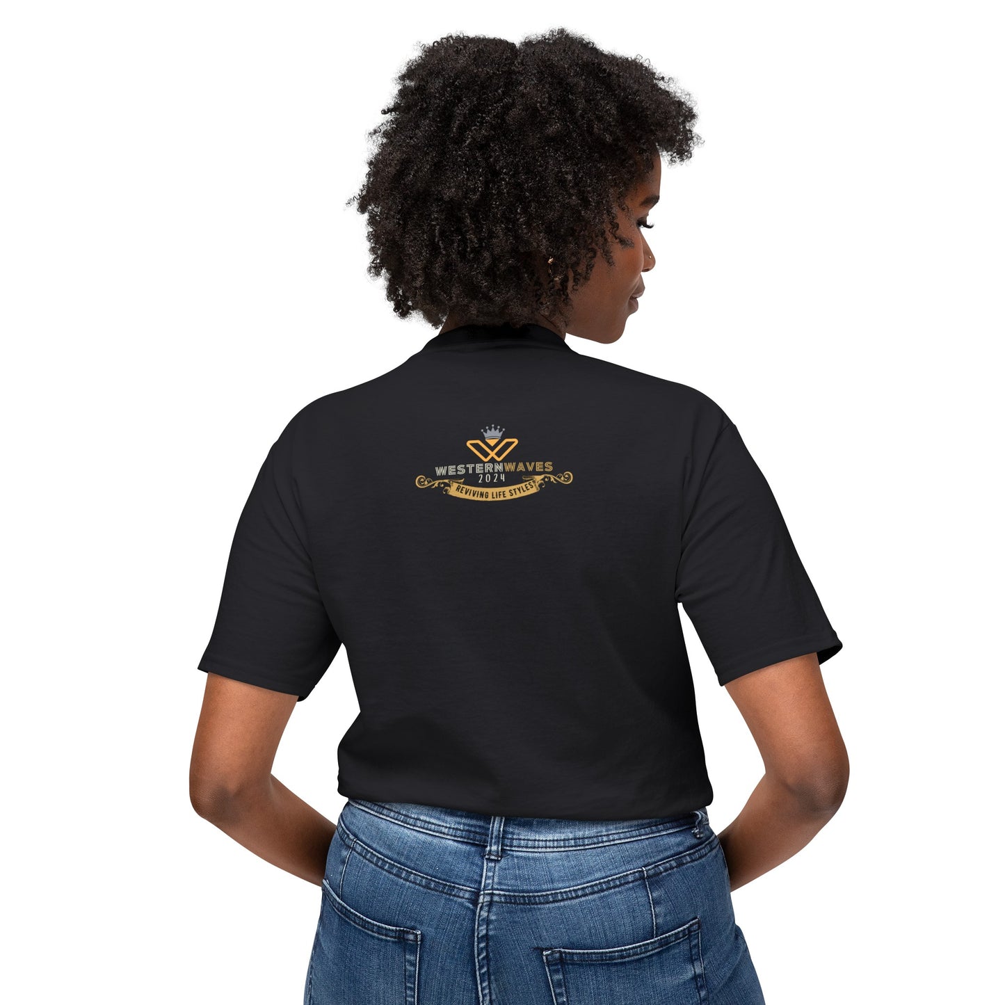 Unisex HD Cotton™ T-shirt_ N+ Series USHDCTS PT2WW002_ Limited Edition Unisex HD Cotton™ T-shirt by WesternWaves