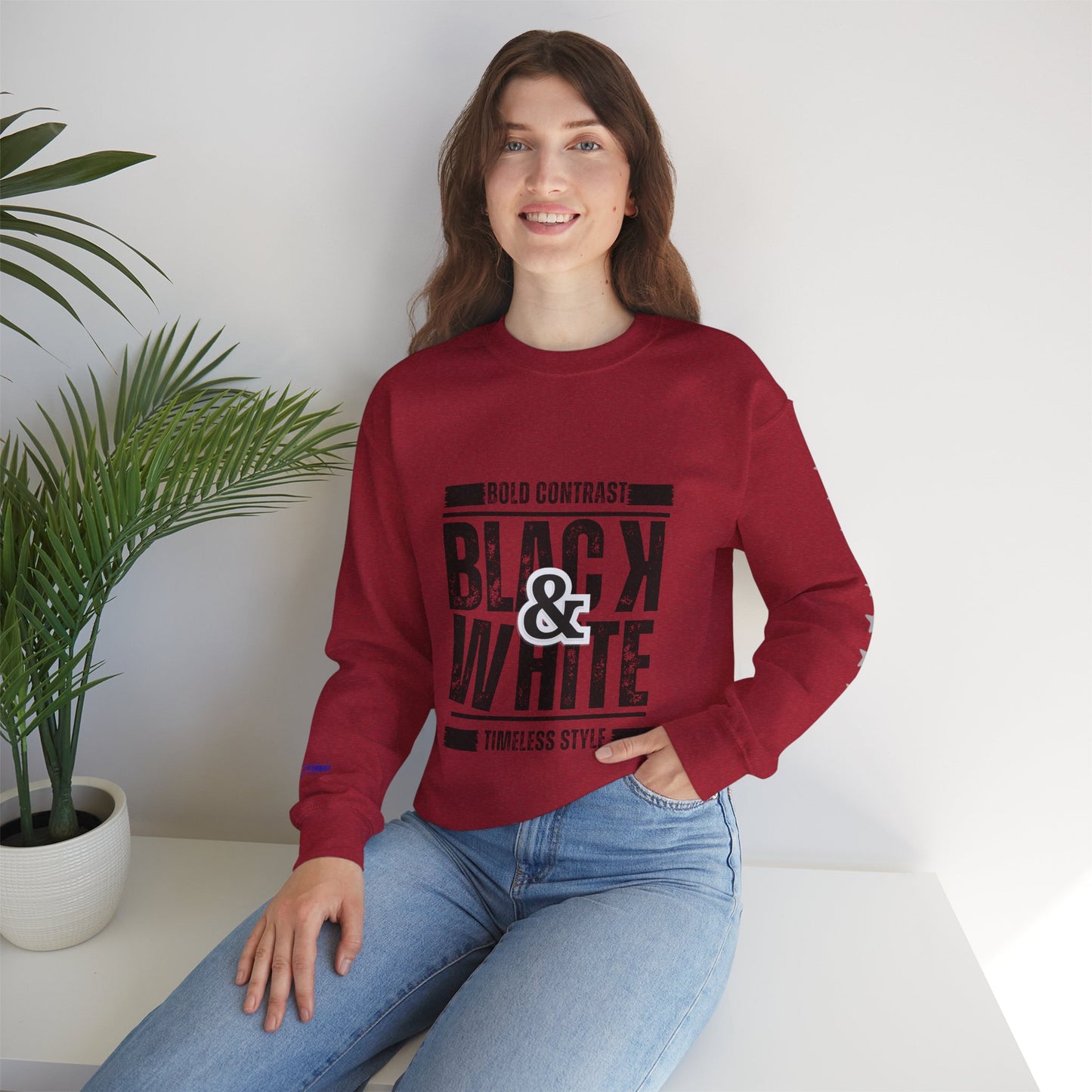 Unisex Heavy Blend™ Crewneck Sweatshirt_ N+ Series UHBCSS PT2WW028_ Limited Edition by WesternWaves: