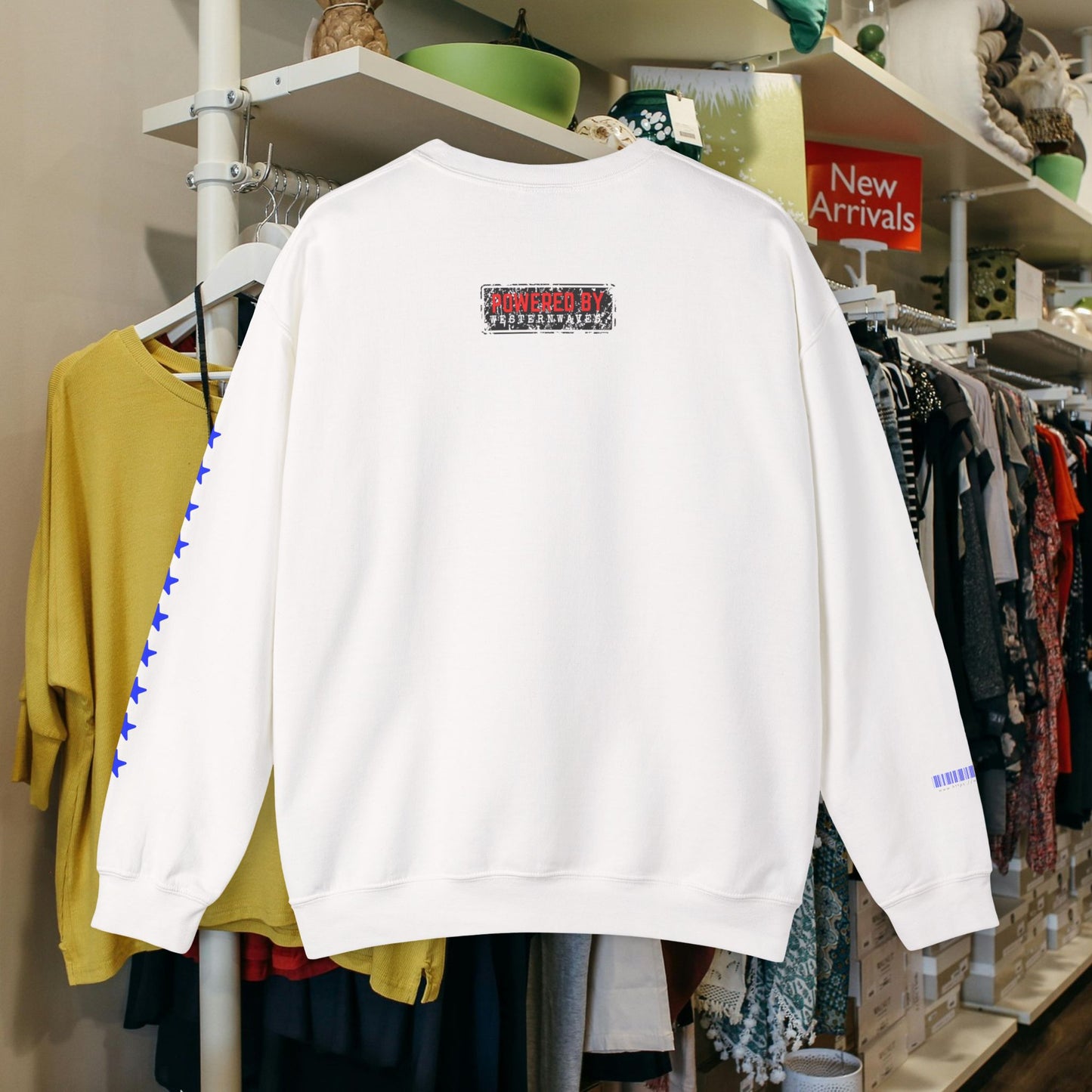 Unisex Heavy Blend™ Crewneck Sweatshirt_ N2 Sports Series UHBCSS PT2WW005_ Limited Edition ‘Zeztz’ Brand Sports Elements by WesternWaves: