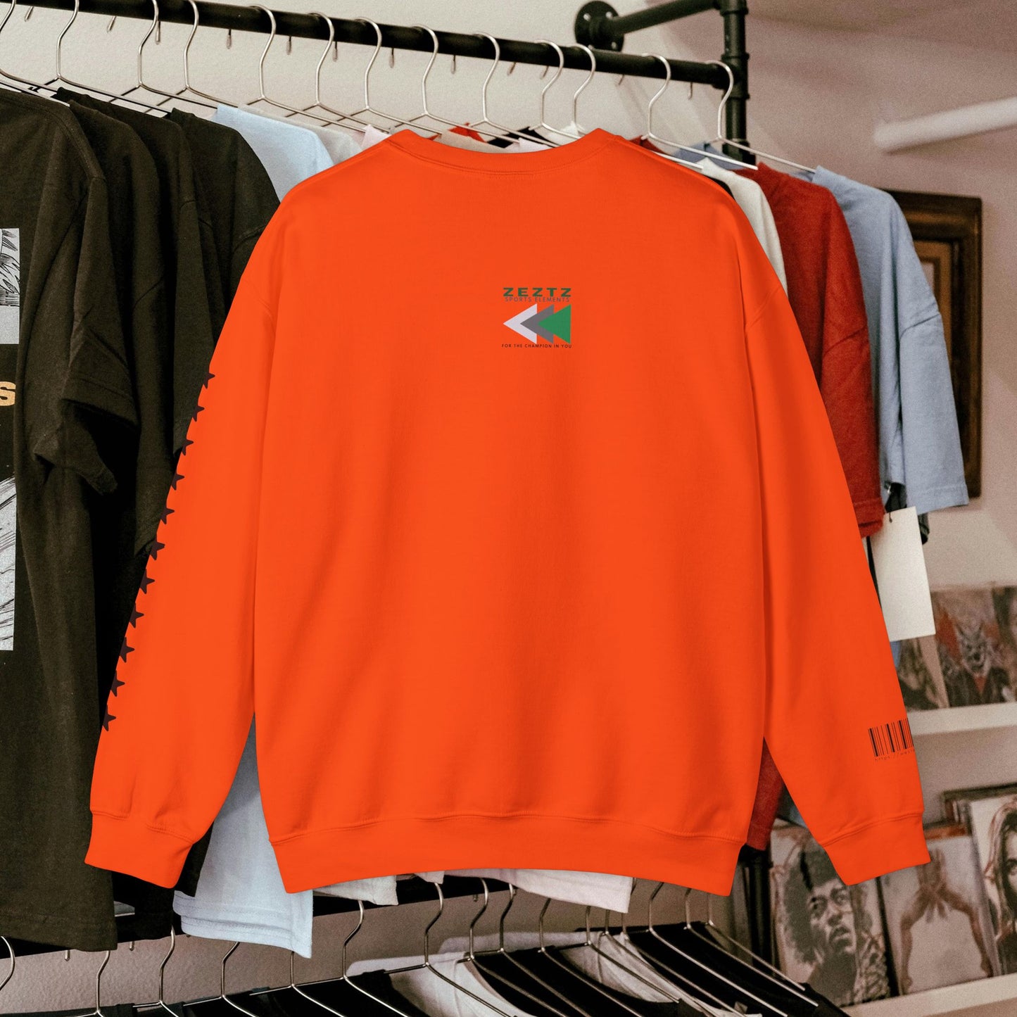 Unisex Heavy Blend™ Crewneck Sweatshirt_ N2 Sports Series UHBCSS PT2WW010_ Limited Edition ‘Zeztz’ Brand Sports Elements by WesternWaves: