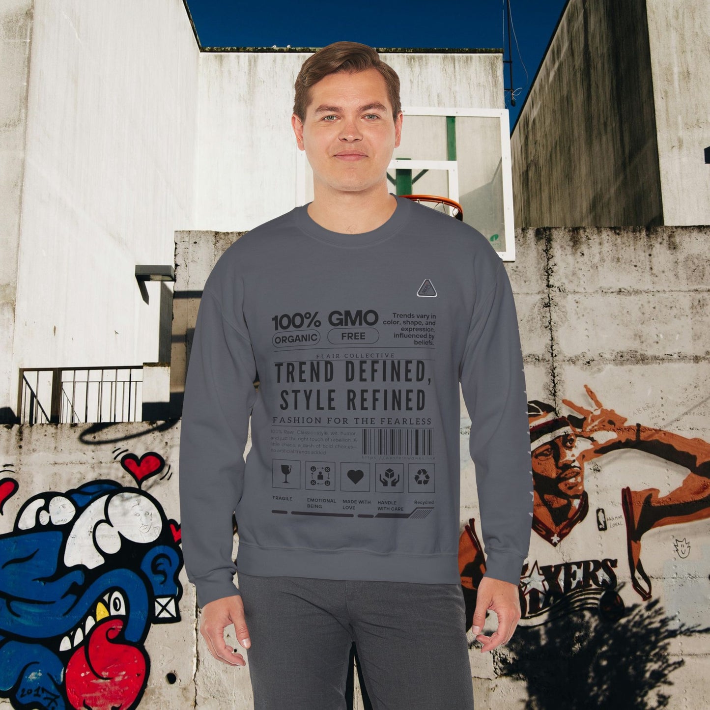 Unisex Heavy Blend™ Crewneck Sweatshirt_ N2 Series SPW UHBCSS PT2WW003_ Limited Edition 'DROPS' Brand Raw Classics by WesternWaves: