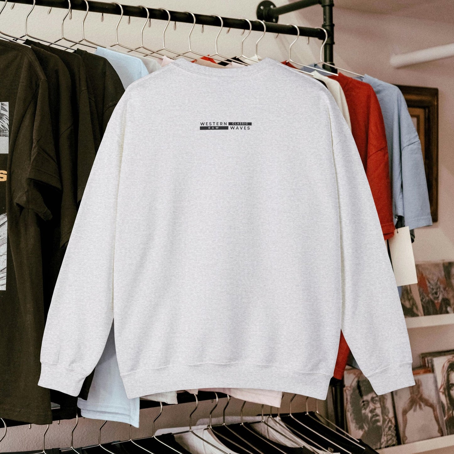 Unisex Heavy Blend™ Crewneck Sweatshirt_ N2 Series UHBCSS PT2WW007_ Limited Edition Pure Luxury for Every Occasion by WesternWaves: