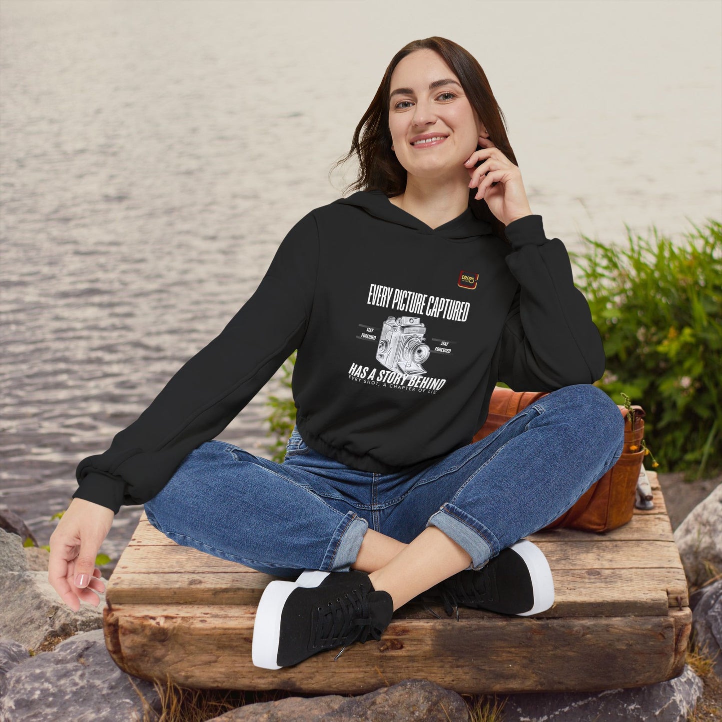 Cinched Bottom Hoodie_ N7 Series CBHOODIE PT2WW001_ Limited Edition Stylish & Inspirational Hoodie by WesternWaves:
