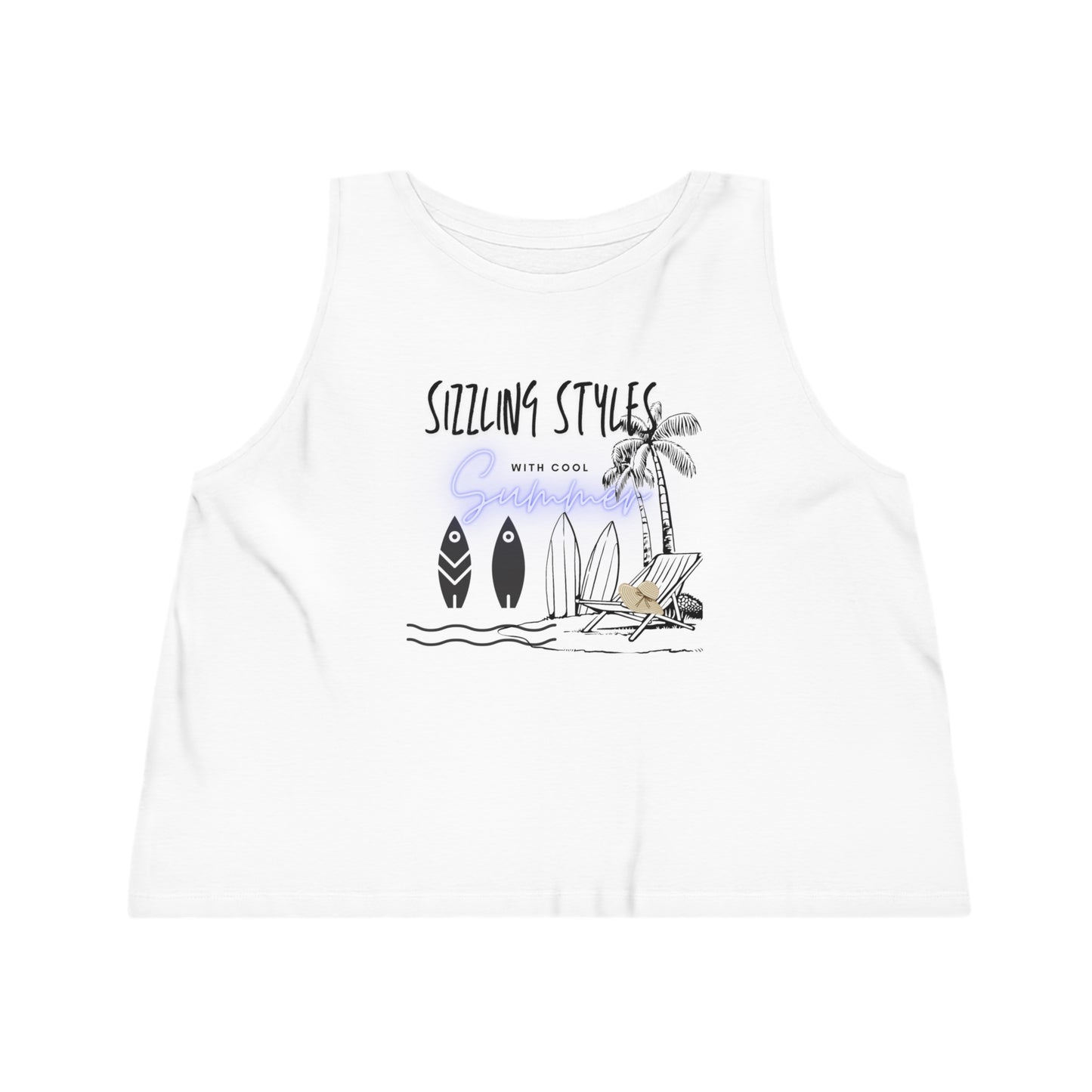 Women's Dancer Cropped Tank Top_ N2+ Series WDCTT PT2WW003_ Limited Edition Graceful Movements by WesternPulse: