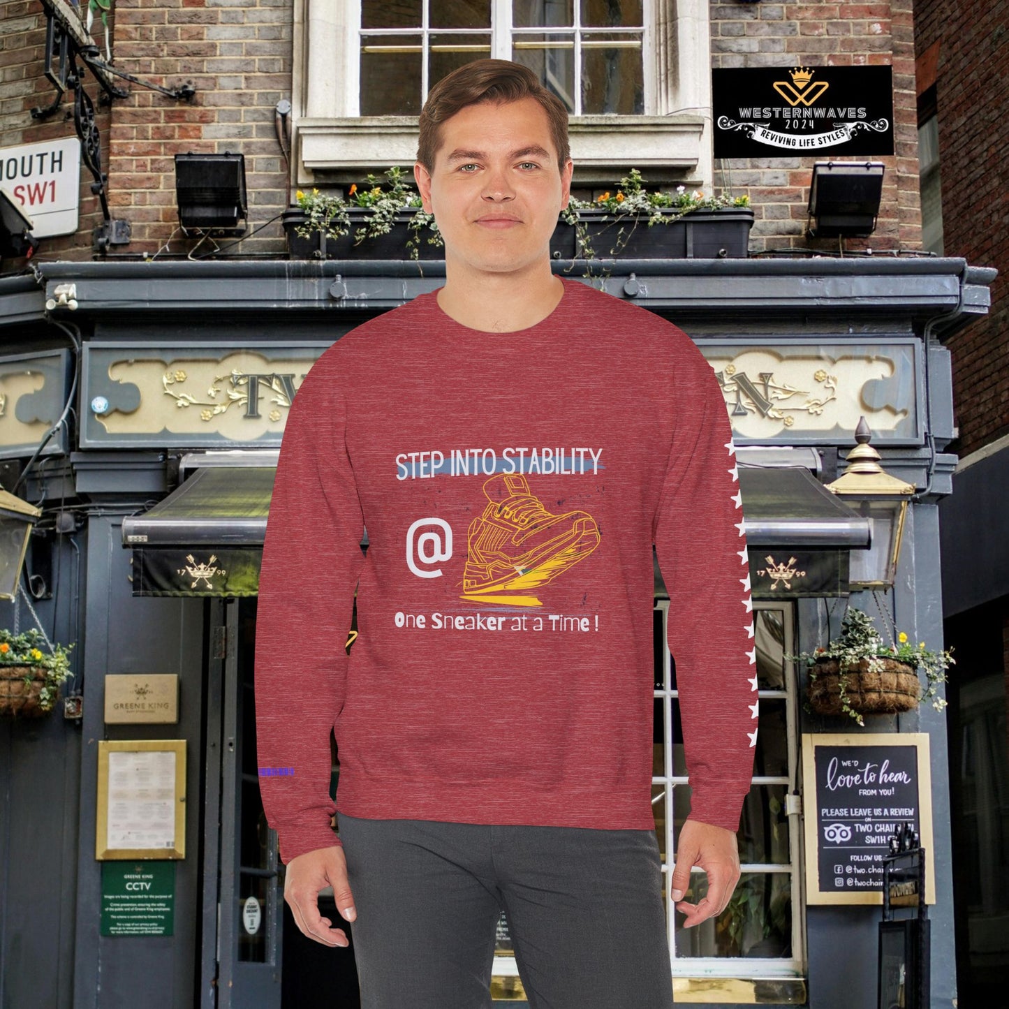 Unisex Heavy Blend™ Crewneck Sweatshirt_ N3+ Series UHBCSS PT2WW033_ Limited Edition Pure Luxury By WesternWaves: