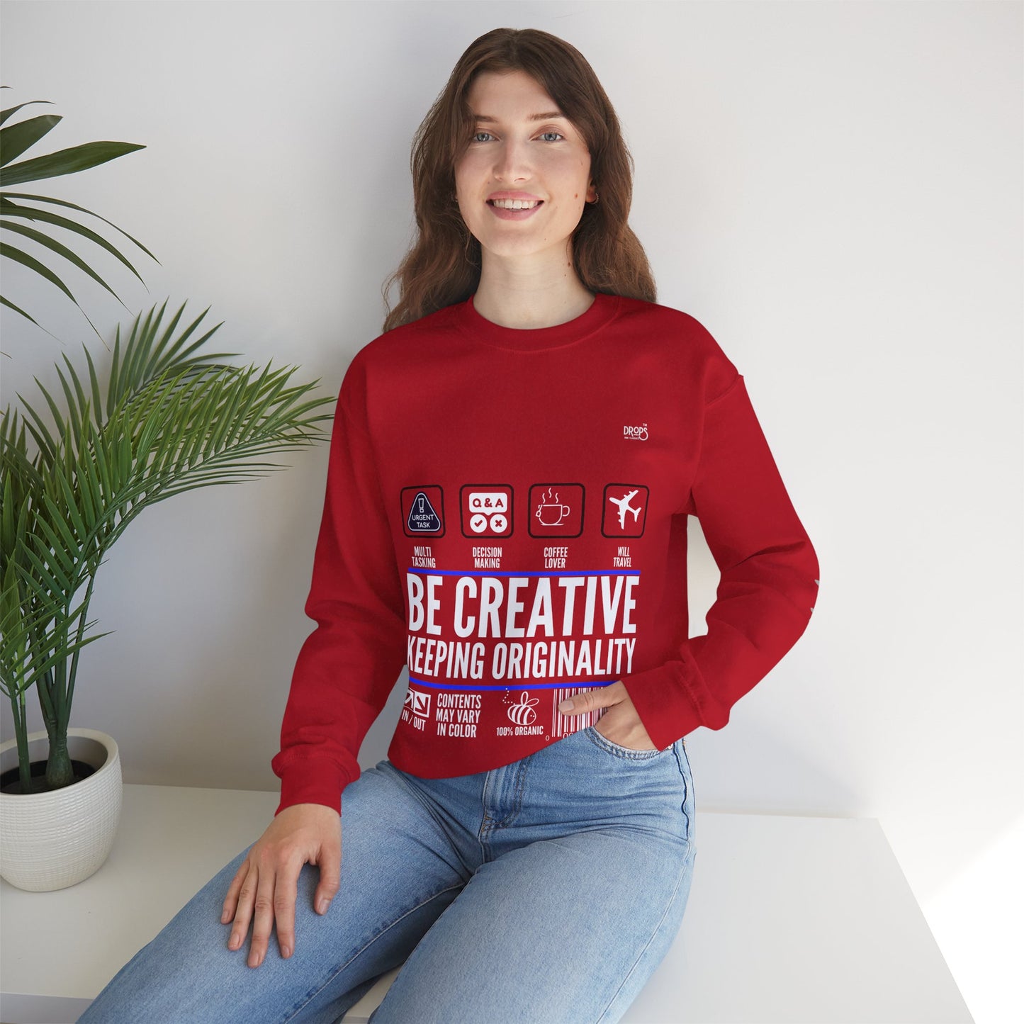 Unisex Heavy Blend™ Crewneck Sweatshirt_ N2 Sports Series UHBCSS PT2WW004_ Limited Edition 'DROPS' Brand Sweatshirt by WesternWaves: