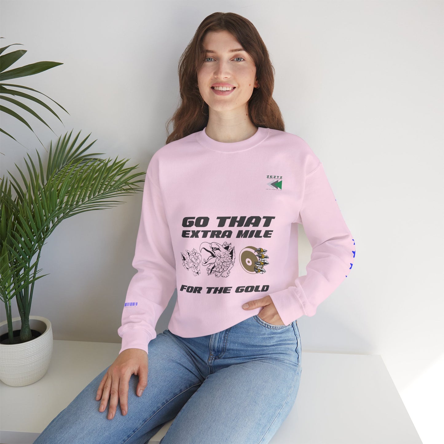Unisex Heavy Blend™ Crewneck Sweatshirt_ N2 Sports Series UHBCSS PT2WW005_ Limited Edition ‘Zeztz’ Brand Sports Elements by WesternWaves: