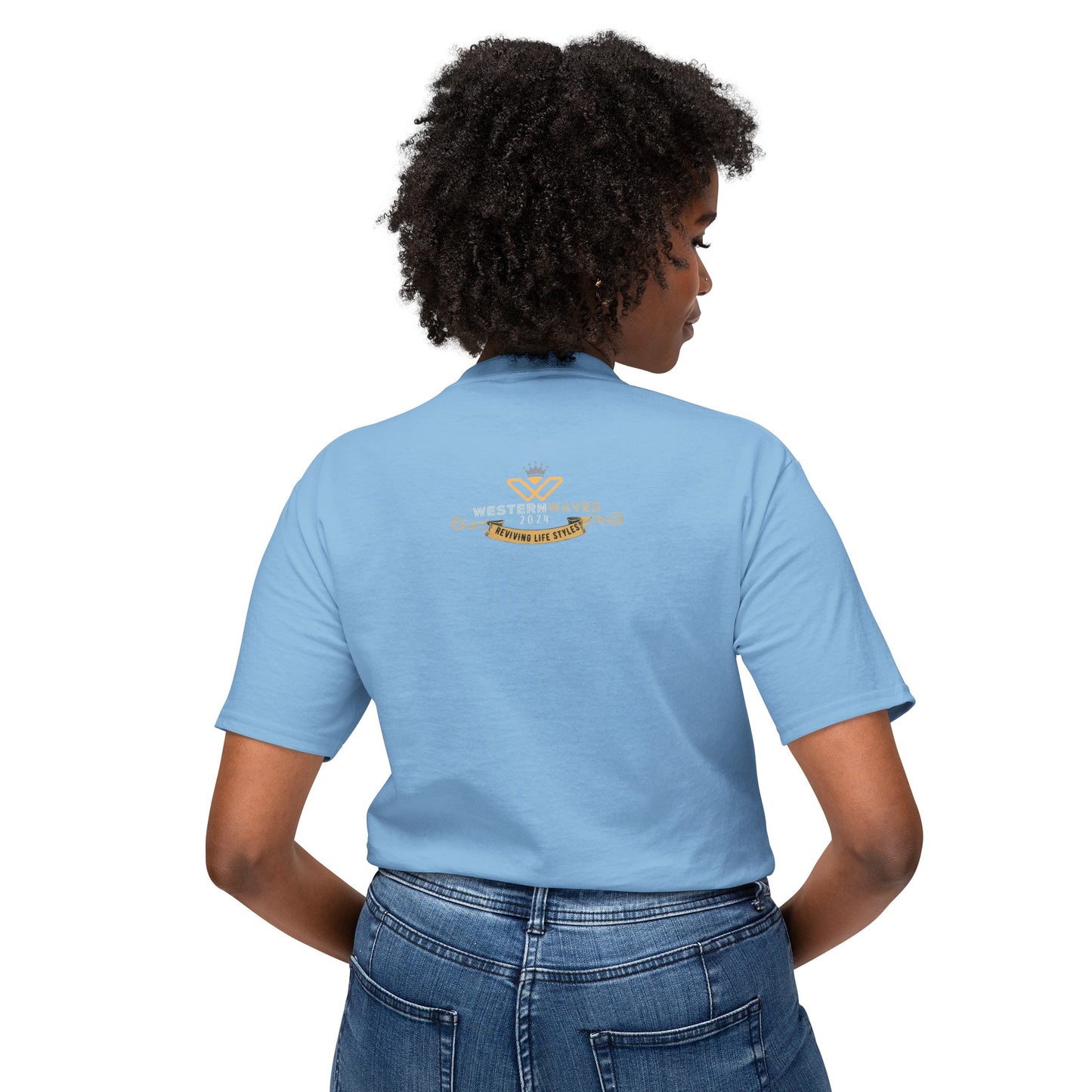 Unisex HD Cotton™ T-shirt_ N+ Series USHDCTS PT2WW002_ Limited Edition Unisex HD Cotton™ T-shirt by WesternWaves