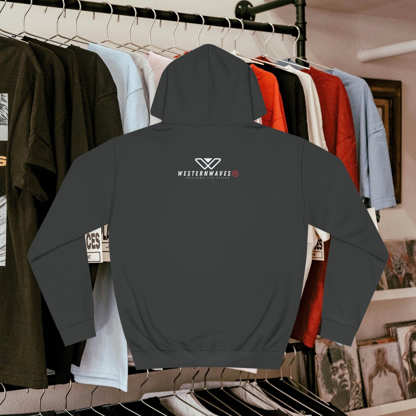 Unisex College Hoodie_ N3+ Series SCH PT2WW004_ Limited Edition Timeless Unisex Design by WesternWaves: