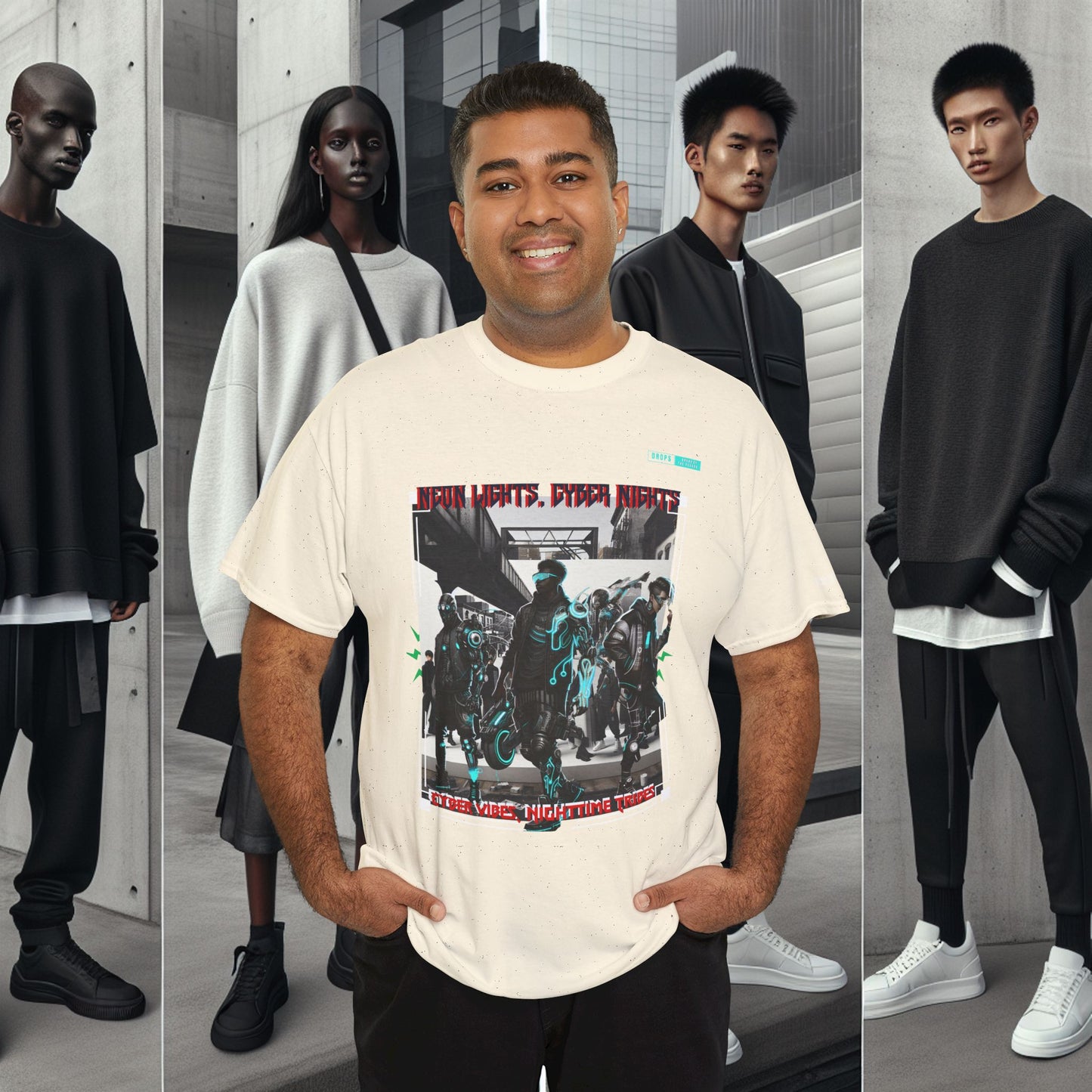 Unisex Heavy Cotton Tee_ N8+ Series USHOSTEE_ PT2WW003_ 01 Oct 2025_ Limited Edition Casual Wear by WesternWaves: