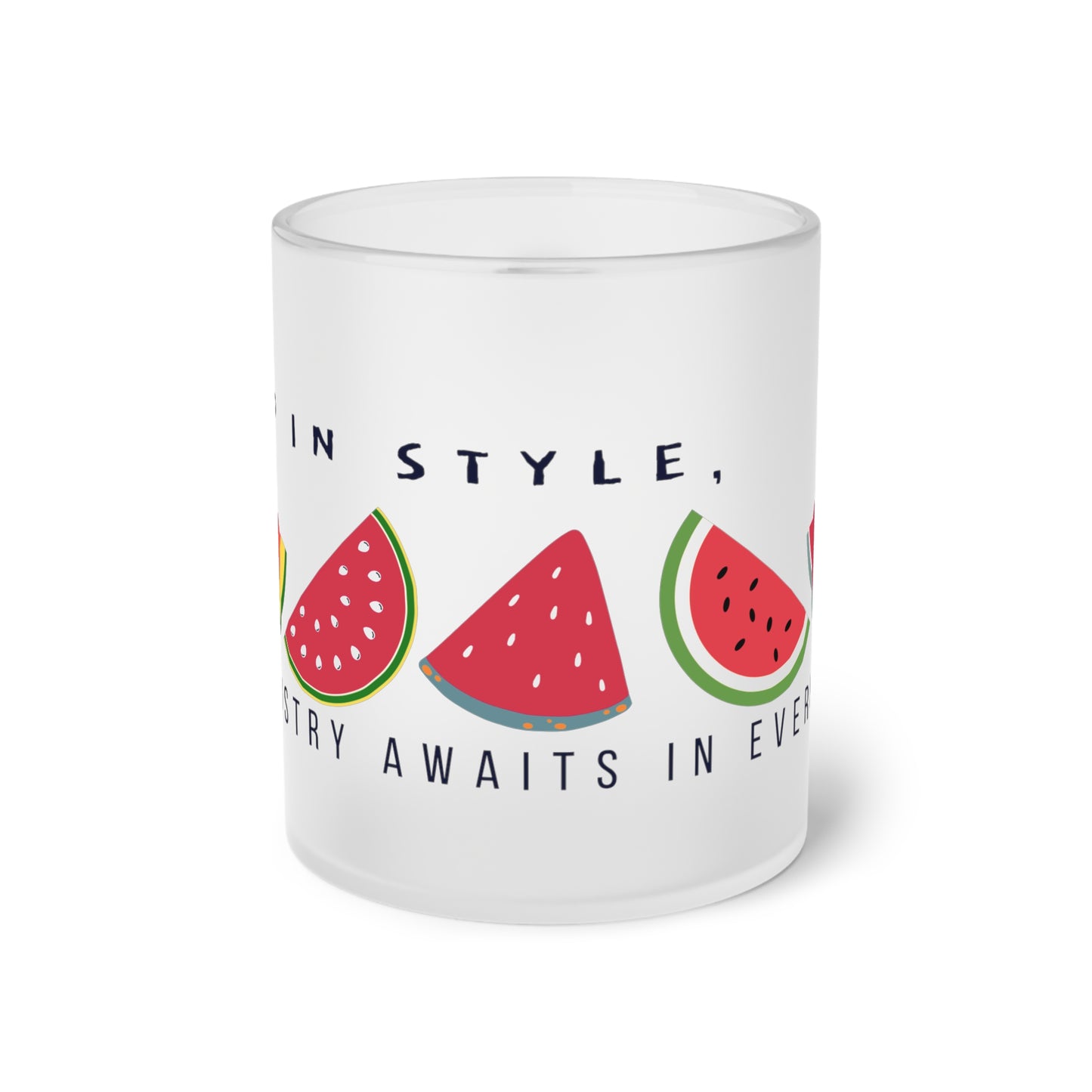 Frosted Glass Mug_ N+ Series FGM PT2WW010_ Limited Edition product by WesternWaves