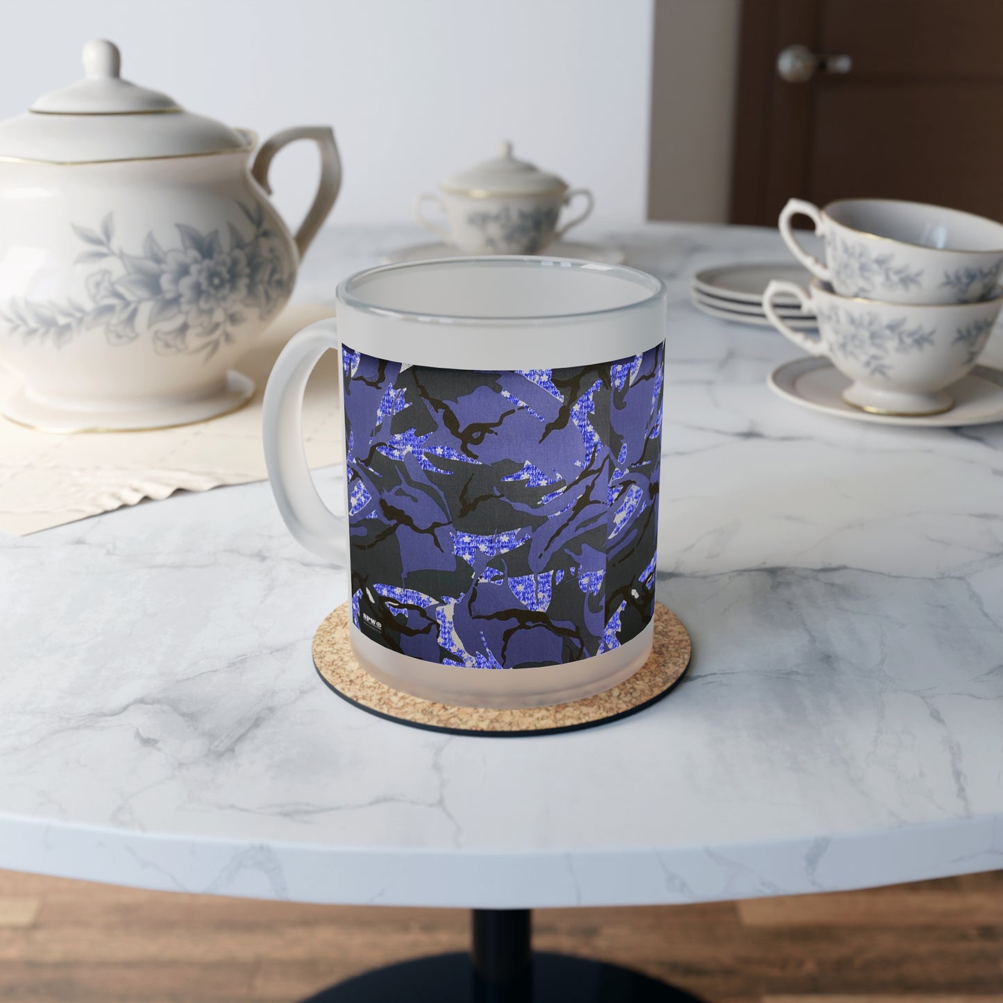 Frosted Glass Mug_ N+ Series FGM PT2WW015_ Limited Edition product by WesternWaves