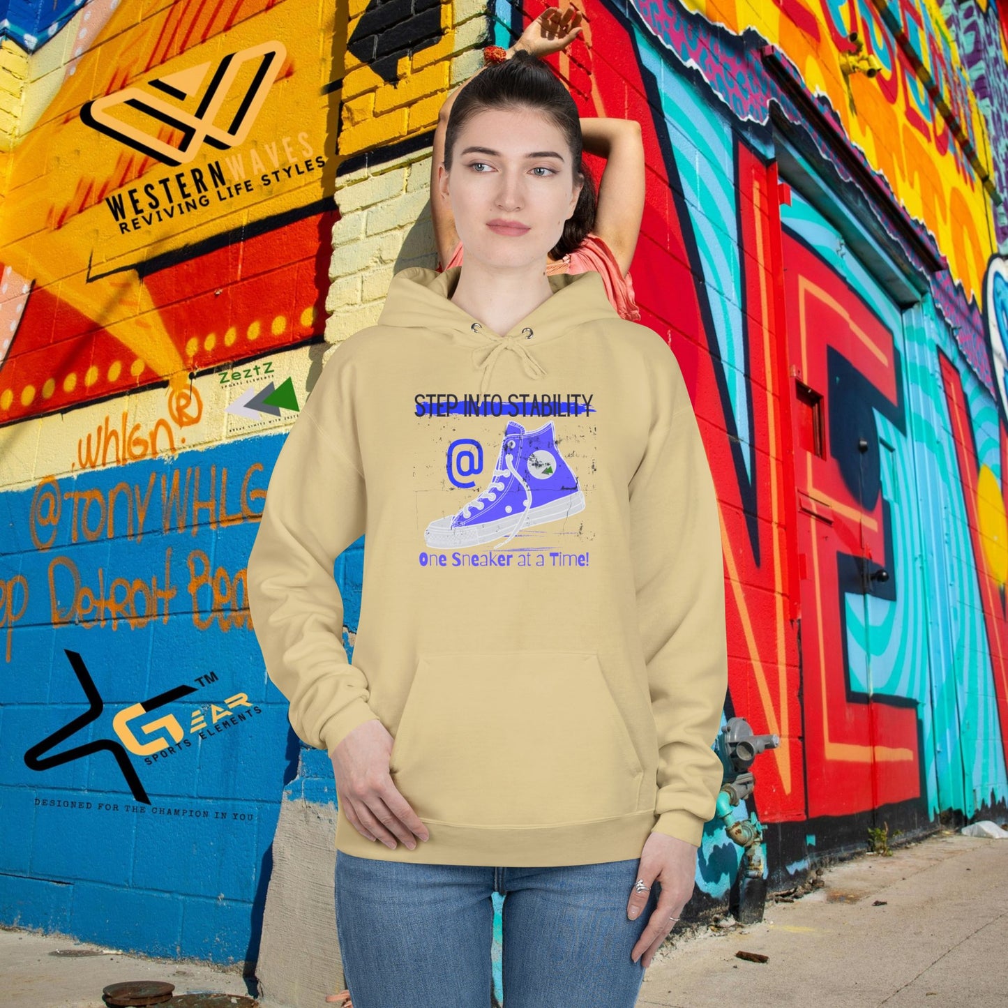 Unisex EcoSmart® Pullover Hoodie Sweatshirt_ N2+ Series USESPOHSS PT2WW001_ LImited Edition Quality Garment by WesternWaves:
