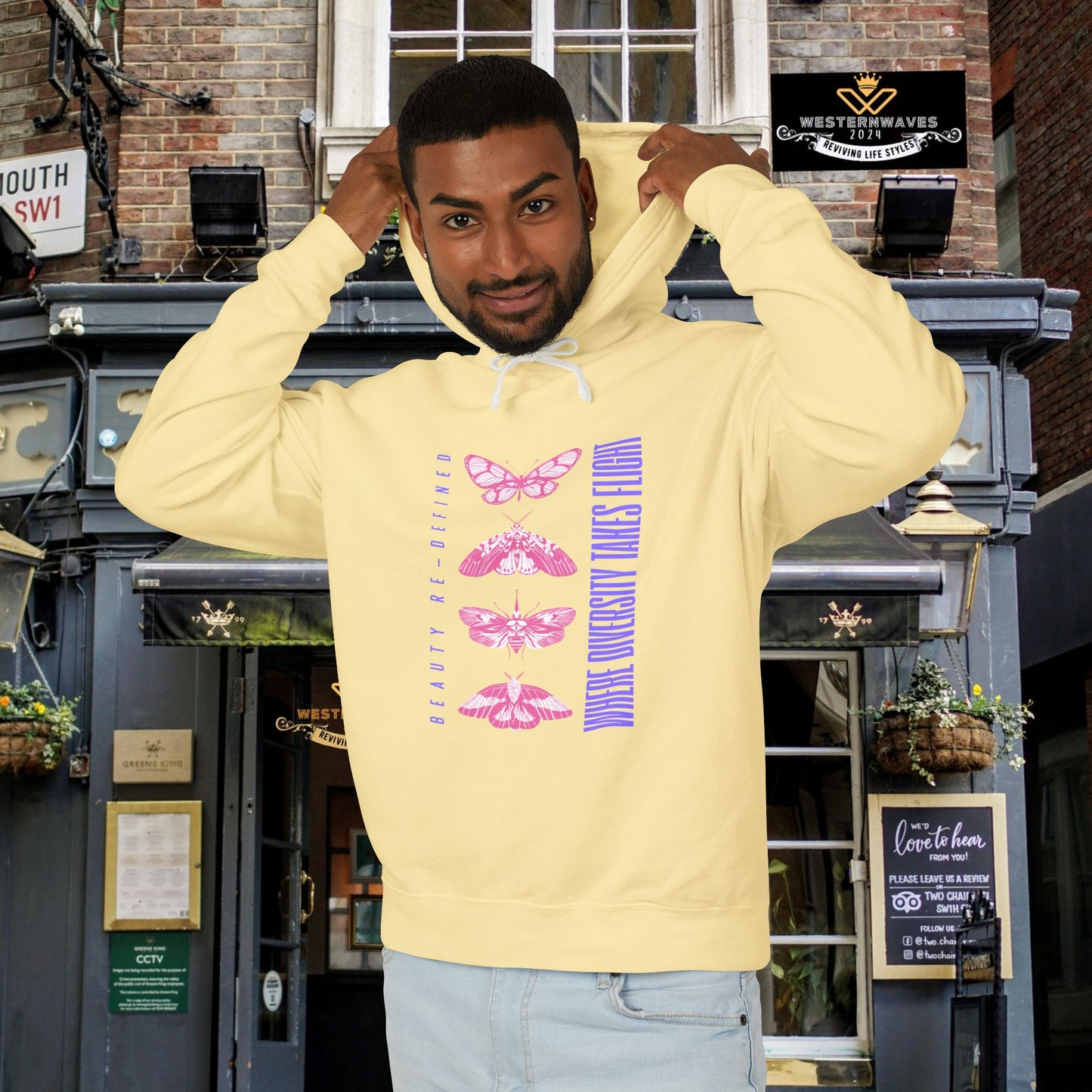 Unisex Lightweight Hooded Sweatshirt – N3+ Series USLWHSS PT2WW012_ Limited Edition Crafted Comfort by WesternWaves: