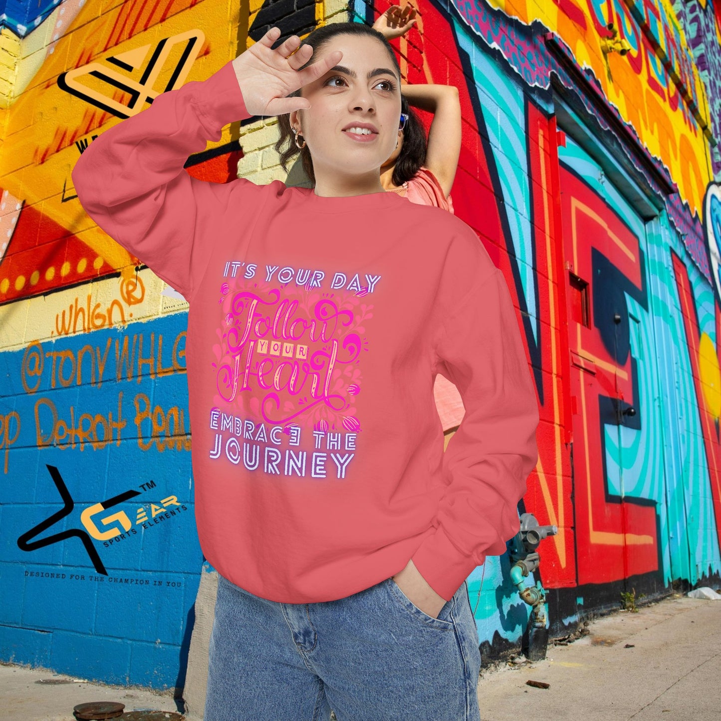 Unisex Garment-Dyed Sweatshirt_ N3+ Series UGDSS PT2WW001_ WesternWaves Limited Edition: