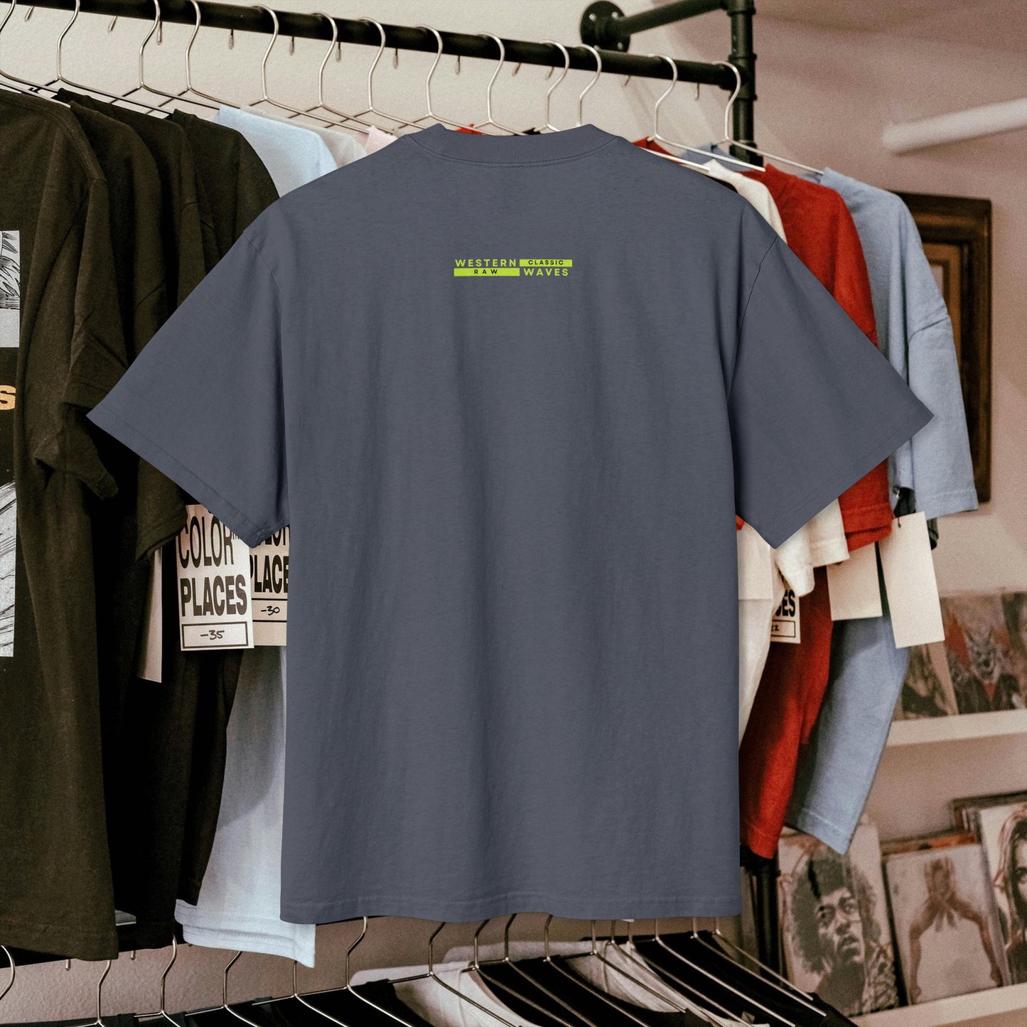 Unisex Heavy Faded Tee_ N7* Series USHFTEE PT2WW015_ Limited Edition Heavy Faded Tee by WesternWaves: