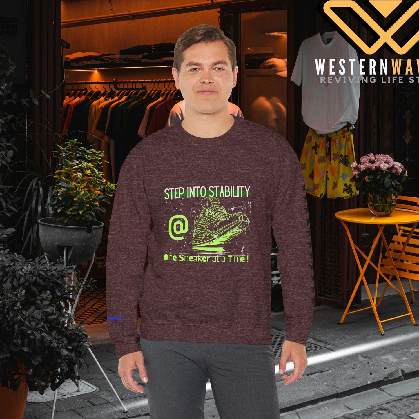 Unisex Heavy Blend™ Crewneck Sweatshirt_ N3+ Series UHBCSS PT2WW032_ Limited Edition Pure Luxury By WesternWaves: